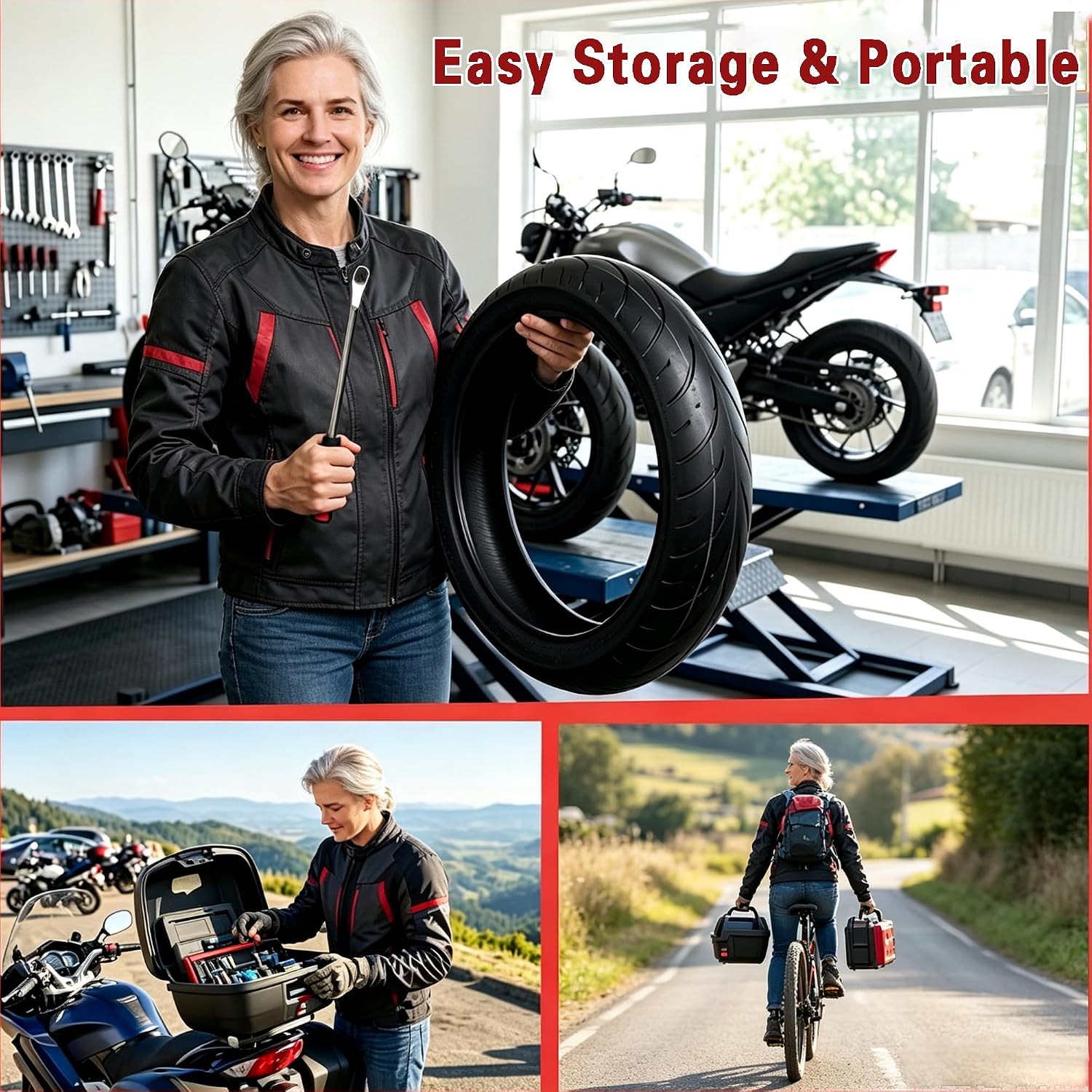 14.5'' Motorcycle Tire Spoons Set for Dirt Bikes, Bicycles & More