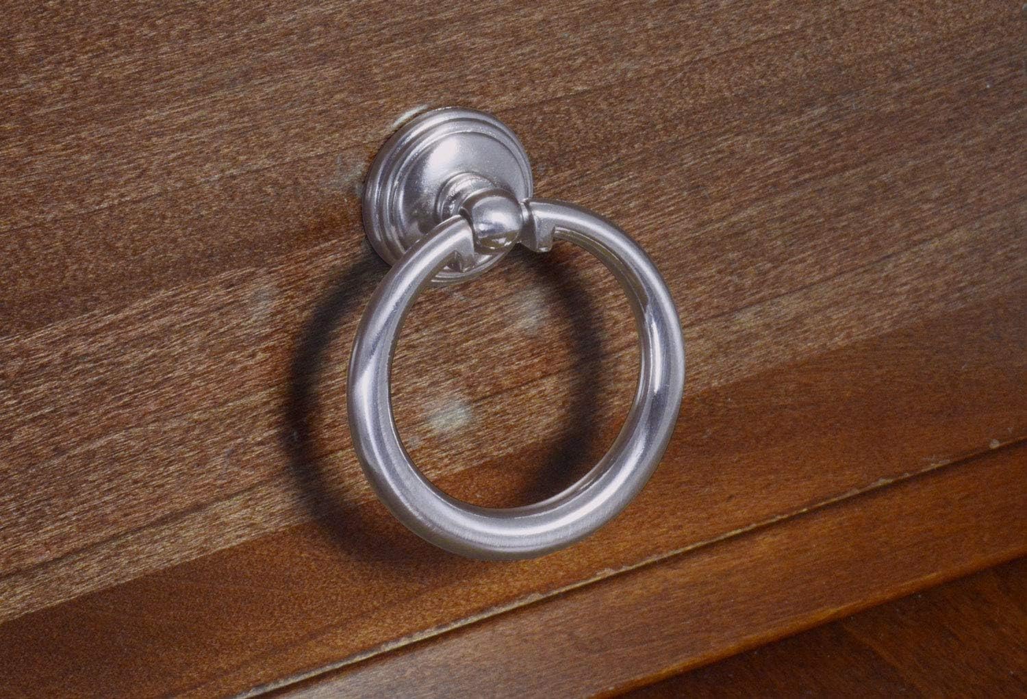 CKP Brand #76-02 Origins Collection 2 in. (51mm) Furniture Ring Pull, Brushed Nickel - 10 Pack