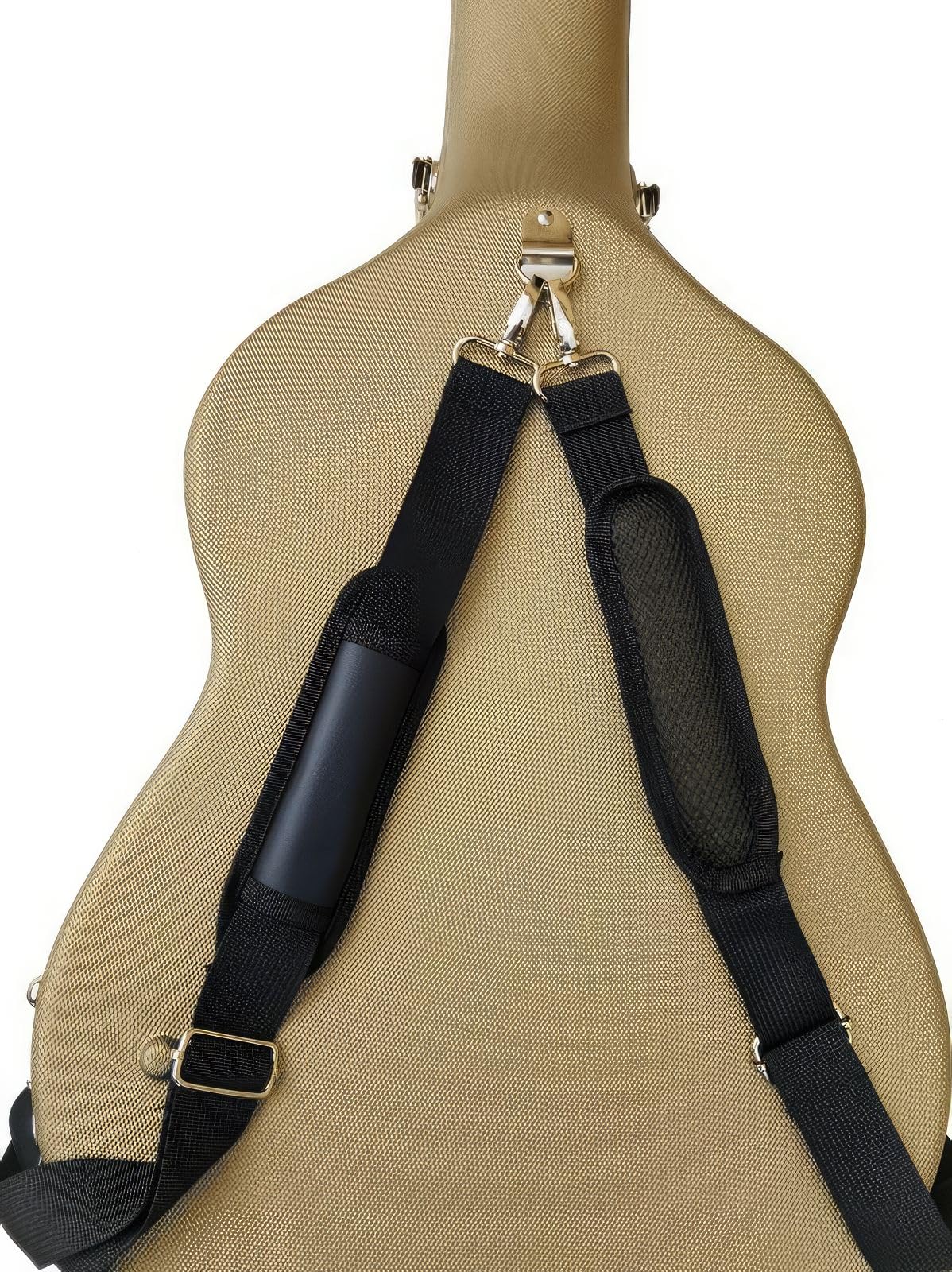 Cibeles - Custodia in ABS per chitarra classica, oro, Mediano, Custodia per chitarra