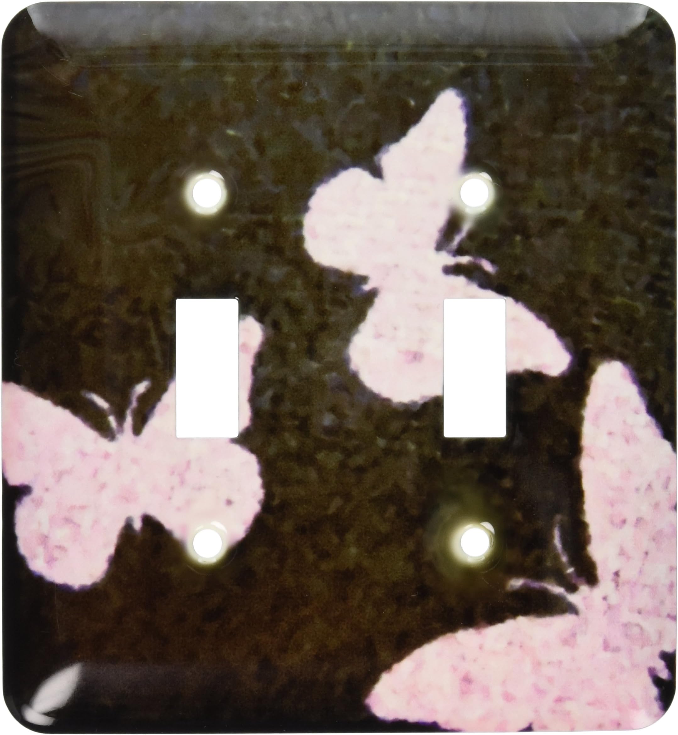 3dRose LLC lsp_22171_2 Glamorous Butterflies Double Toggle Switch