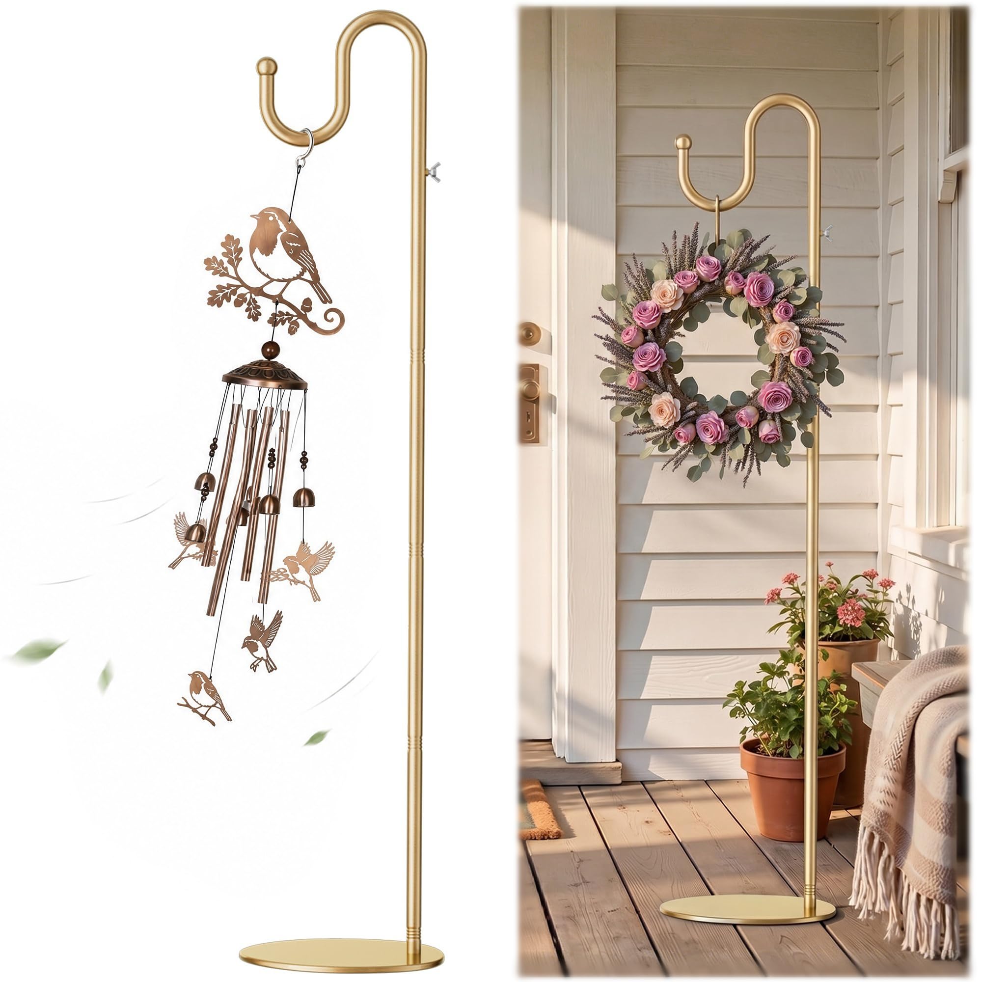 Shepherds Hook Stand Gold-image-40
