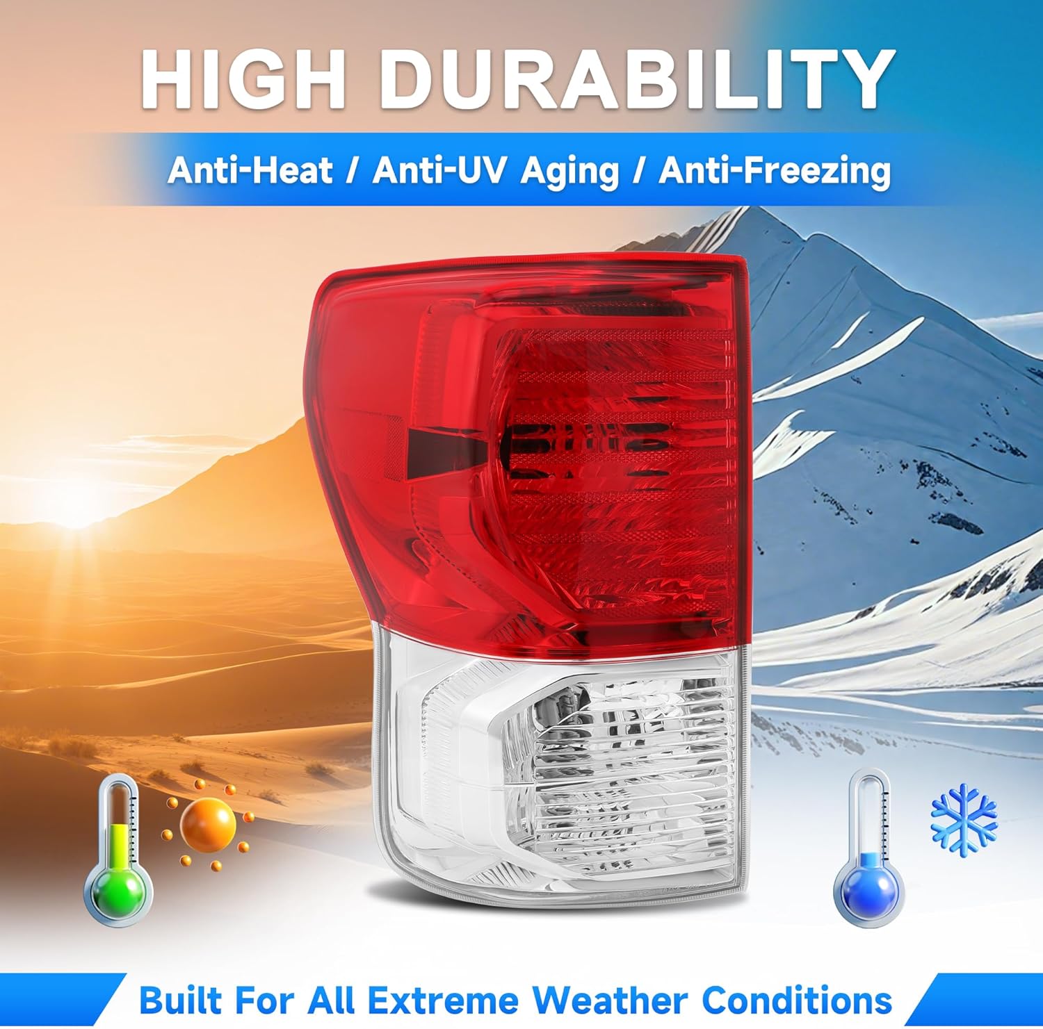 ELH Tail Light Assembly Fit For 2010-2013 Toyota Tundra 2010 2011 2012 2013 Toyota Tundra 10 11 12 13 Toyota Tundra Rear Brake Lamp Left Side