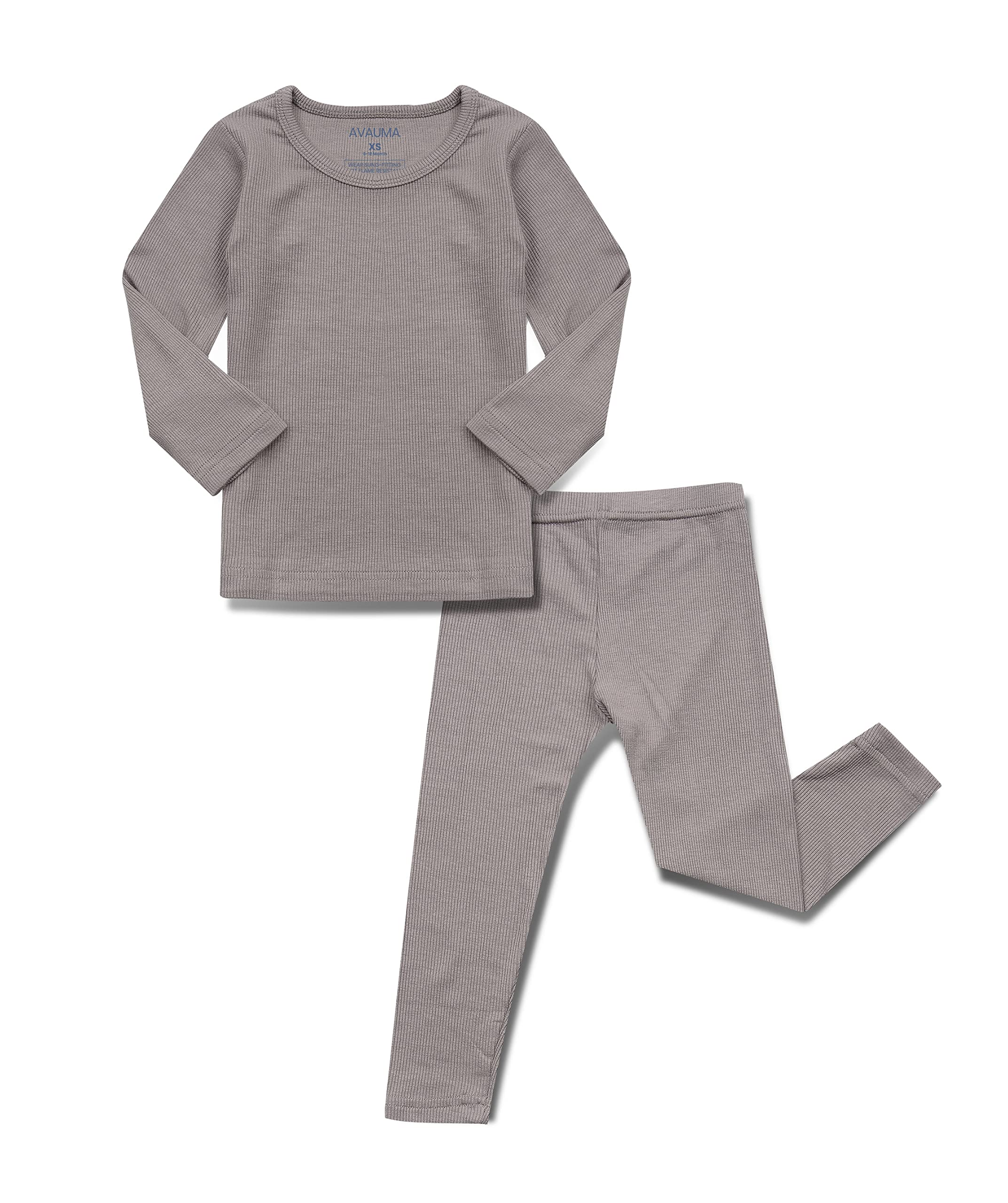 AVAUMABaby Boys Girls Pajama Set Kids Toddler Snug fit Ribbed Sleepwear pjs for Daily Life Style