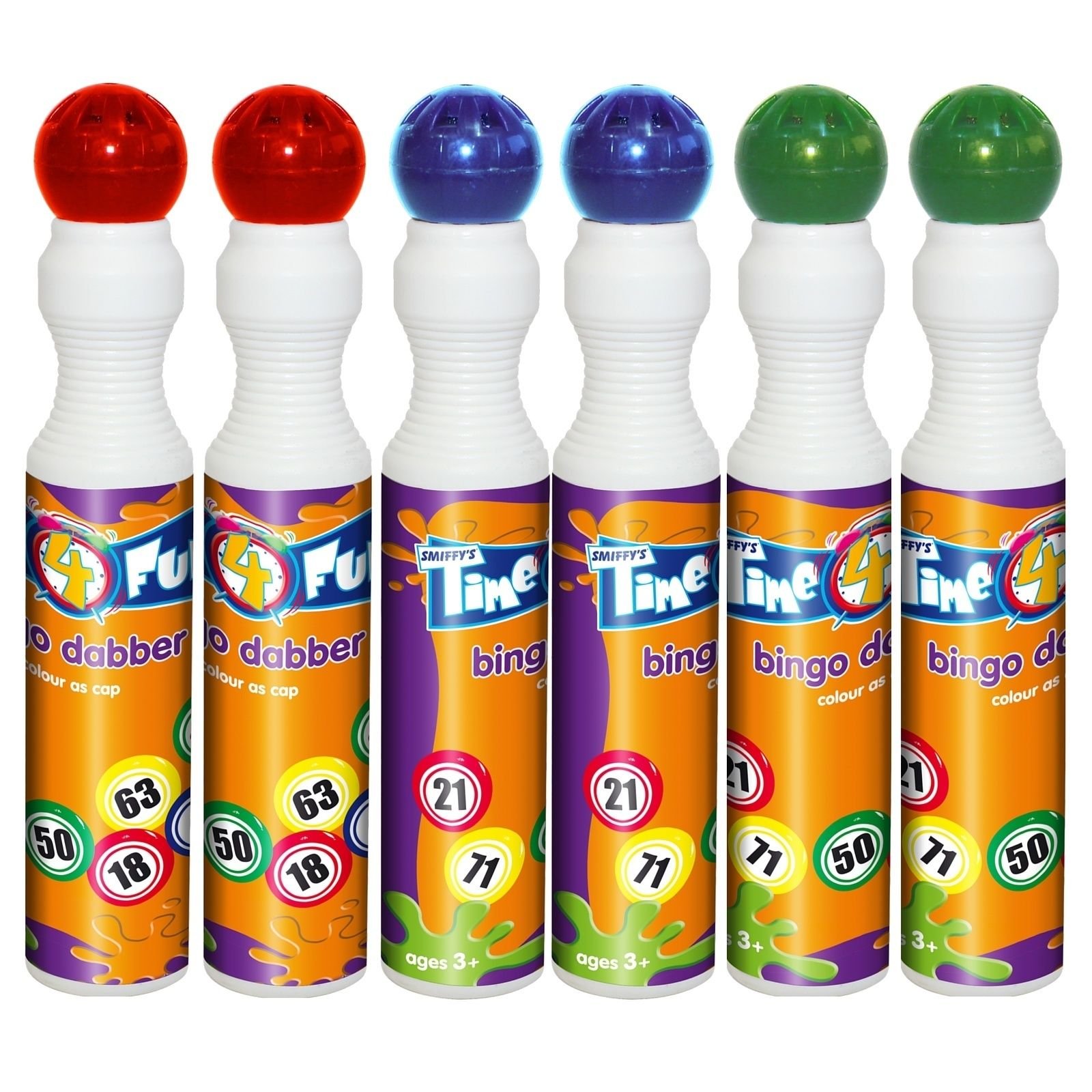 Lot de 24 marqueurs de bingo Dabbers Dauber de 43 ml Couleurs mélangées