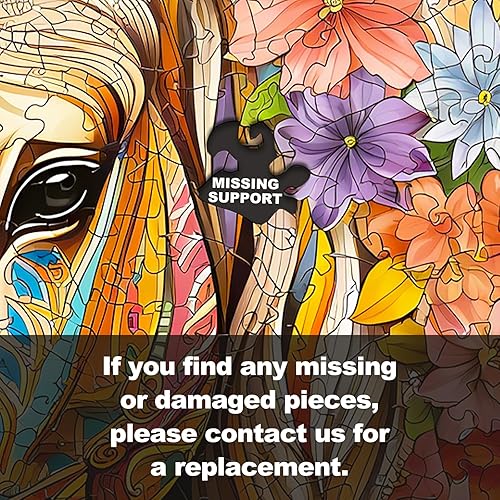 Miniatura 9 de Rompecabezas de madera para adultos, rompecabezas de caballo de madera, rompecabezas de 200 piezas para adultos, regalos de cumpleaños para amantes