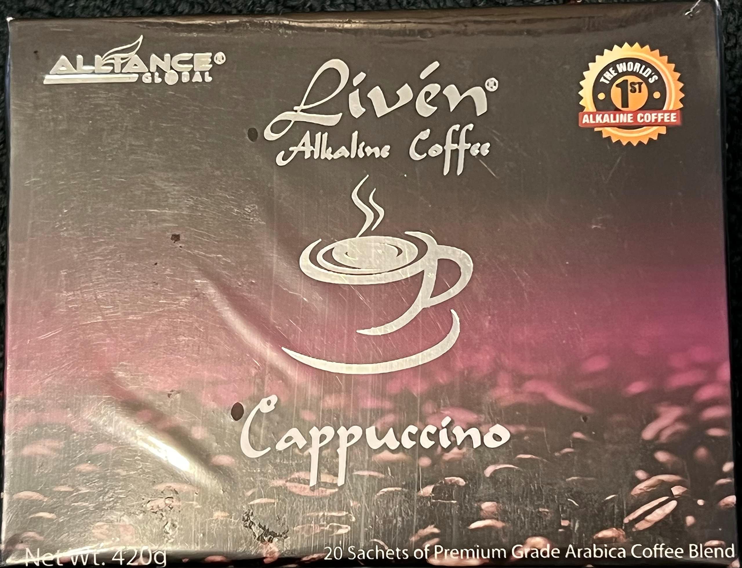 Liven Alkaline Coffee (CAPPUCCINO FLAVOR 20 SACHETS)