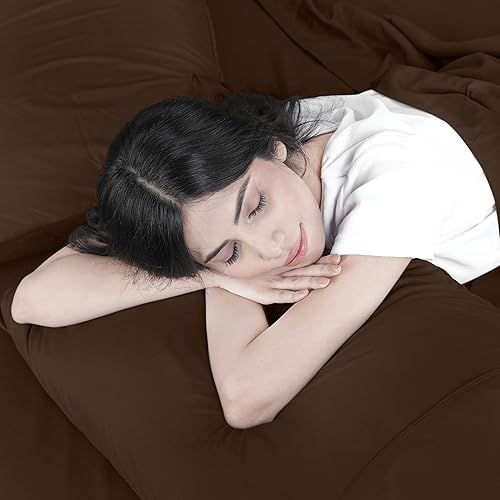 Miniatura 6 de Utopia Bedding Juego de sábanas de 4 piezas, microfibra cepillada, resistente al encogimiento y a la decoloración, fácil cuidado (matrimonial,