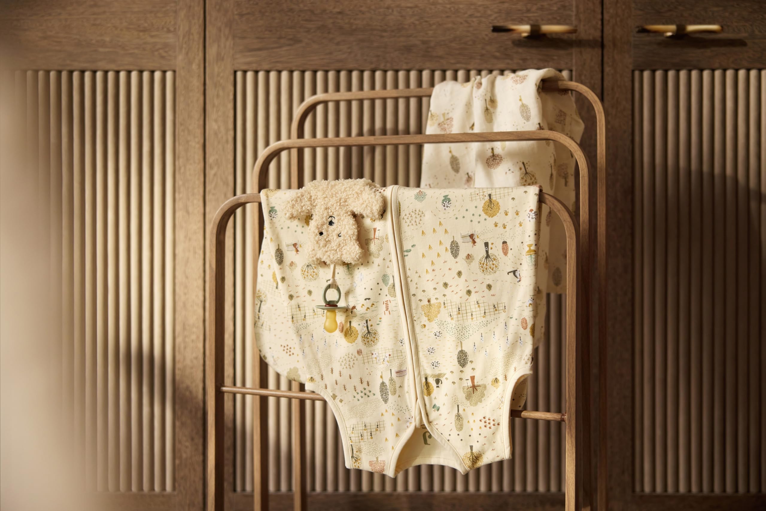 Jollein Gigoteuse bébé en jersey - 110 cm - Tiny Park - 100% coton - 0,5 TOG - gigoteuse d’été - avec fermeture éclair - certifiée OEKO-TEX