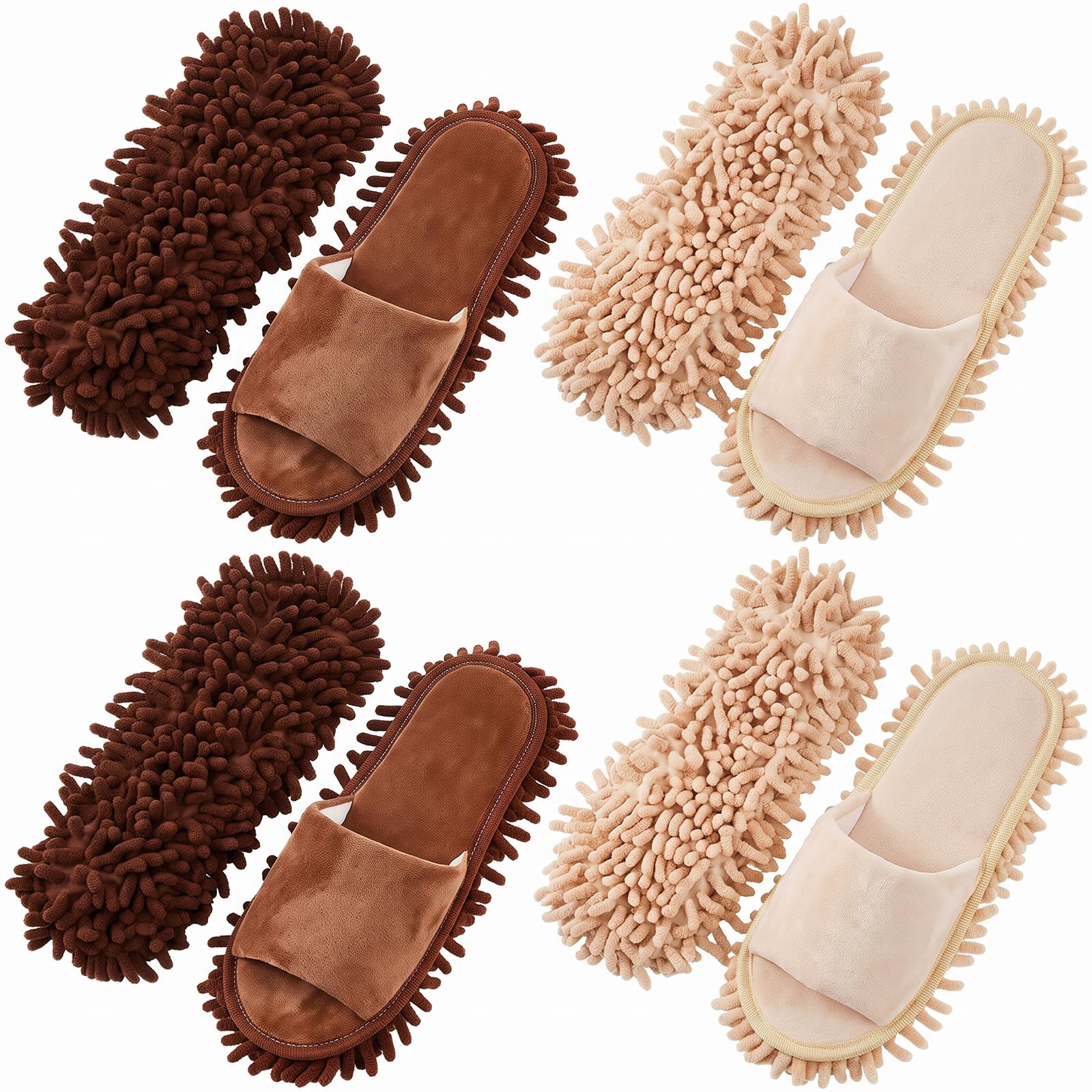 Jecery Microfiber Clean Mop Slipper