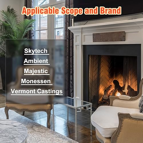 Miniatura 4 de Kit de control remoto de chimenea mejorado, apto para skytech 1001 Napoleon Empire Rasmussen Superior Kingsman Regency y más. Ajuste de templo