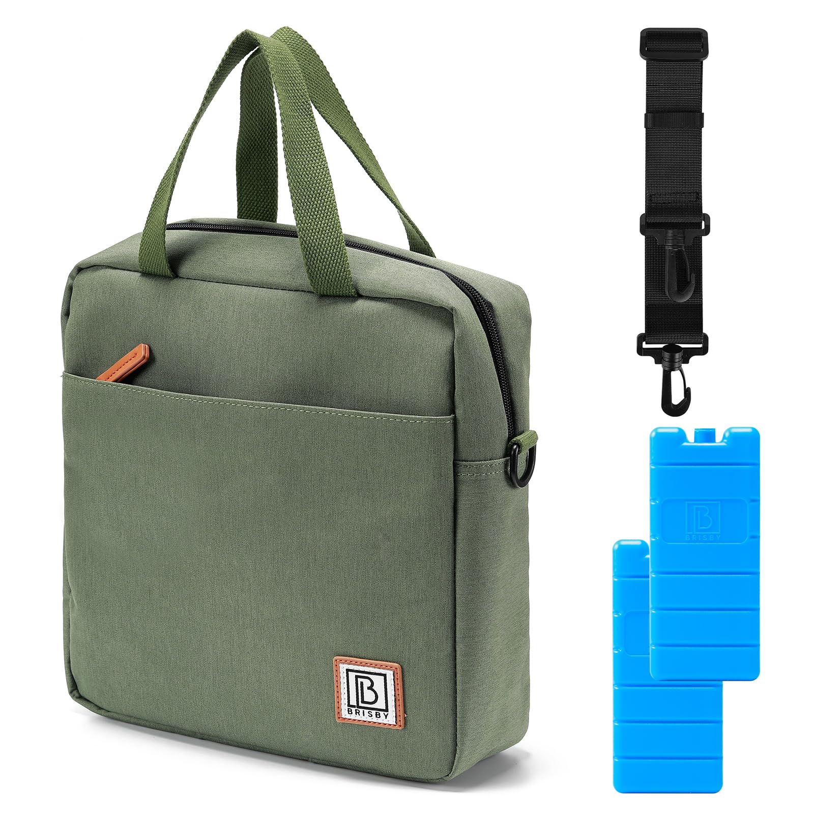 Brisby Lunchtasche – 7L, grün, vierschicht isolierte Kühltasche