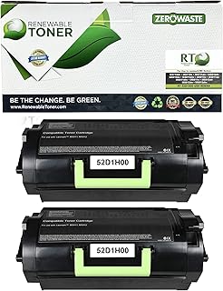 RT 521H High Yield Toner Replacement for Lexmark 521H 52D1H00 521 | MS810 MS810n MS810dn MS810de MS811 MS811n MS811dn MS811dtn MS812 MS812dn MS812de MS710 MS710n MS711 MS711dn (Pack of 2)