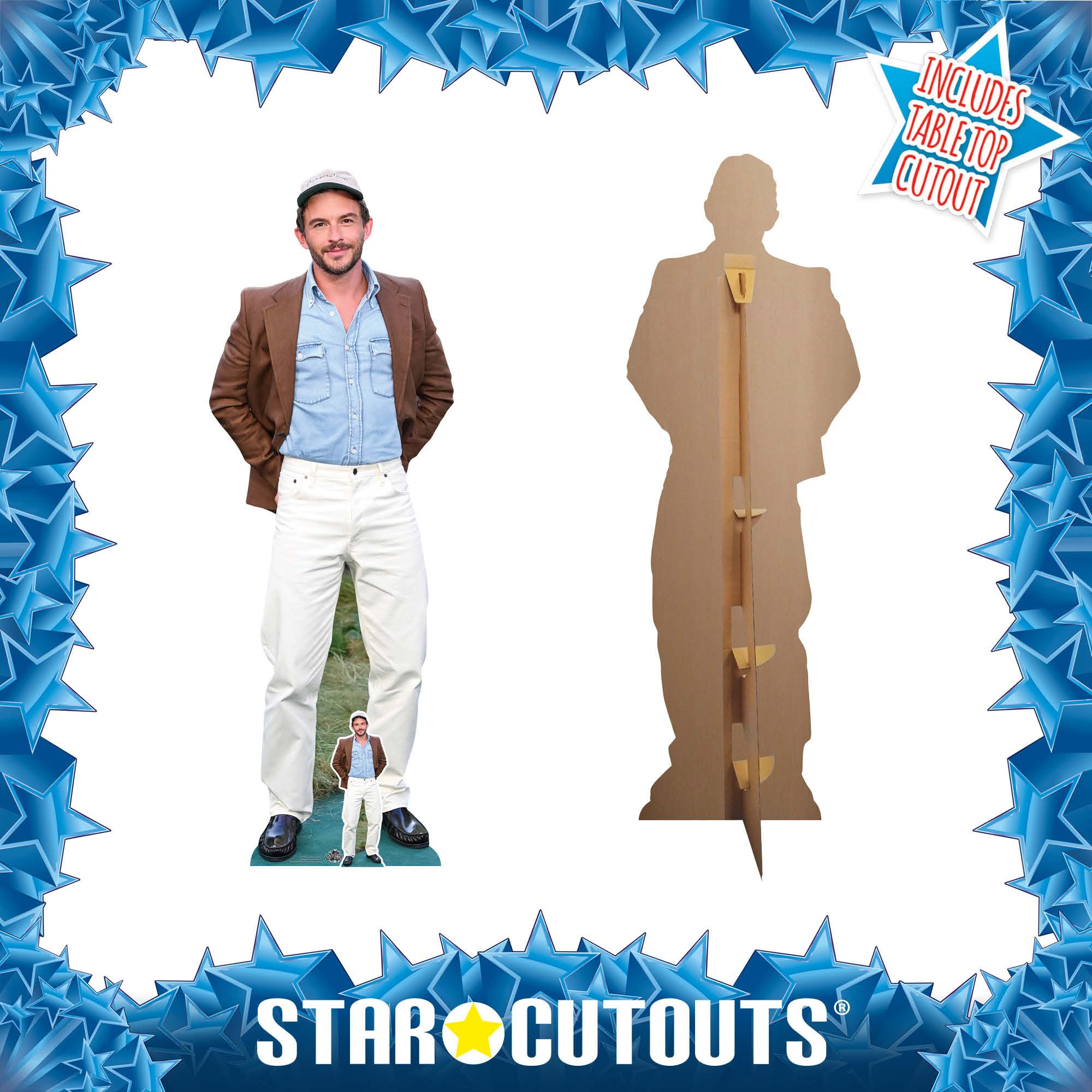 Star Cutouts CS1243 Sagoma in cartone a grandezza naturale di Jonathan Bailey con camicia blu, 181 cm, perfetta per gli appassionati di TV e teatro, feste e decorazioni per la stanza