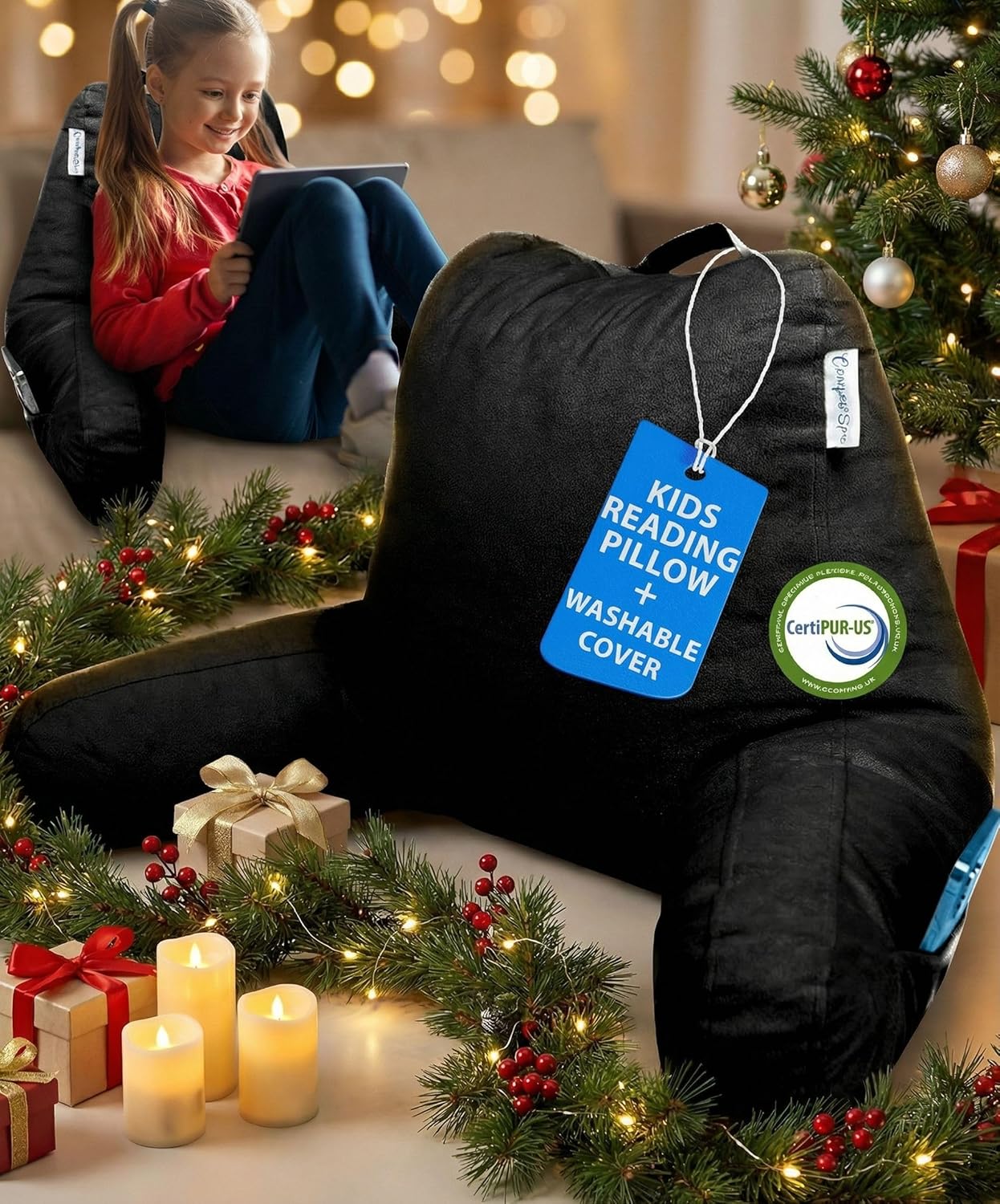 ComfortSpa Reading Pillow for Kids Teens...