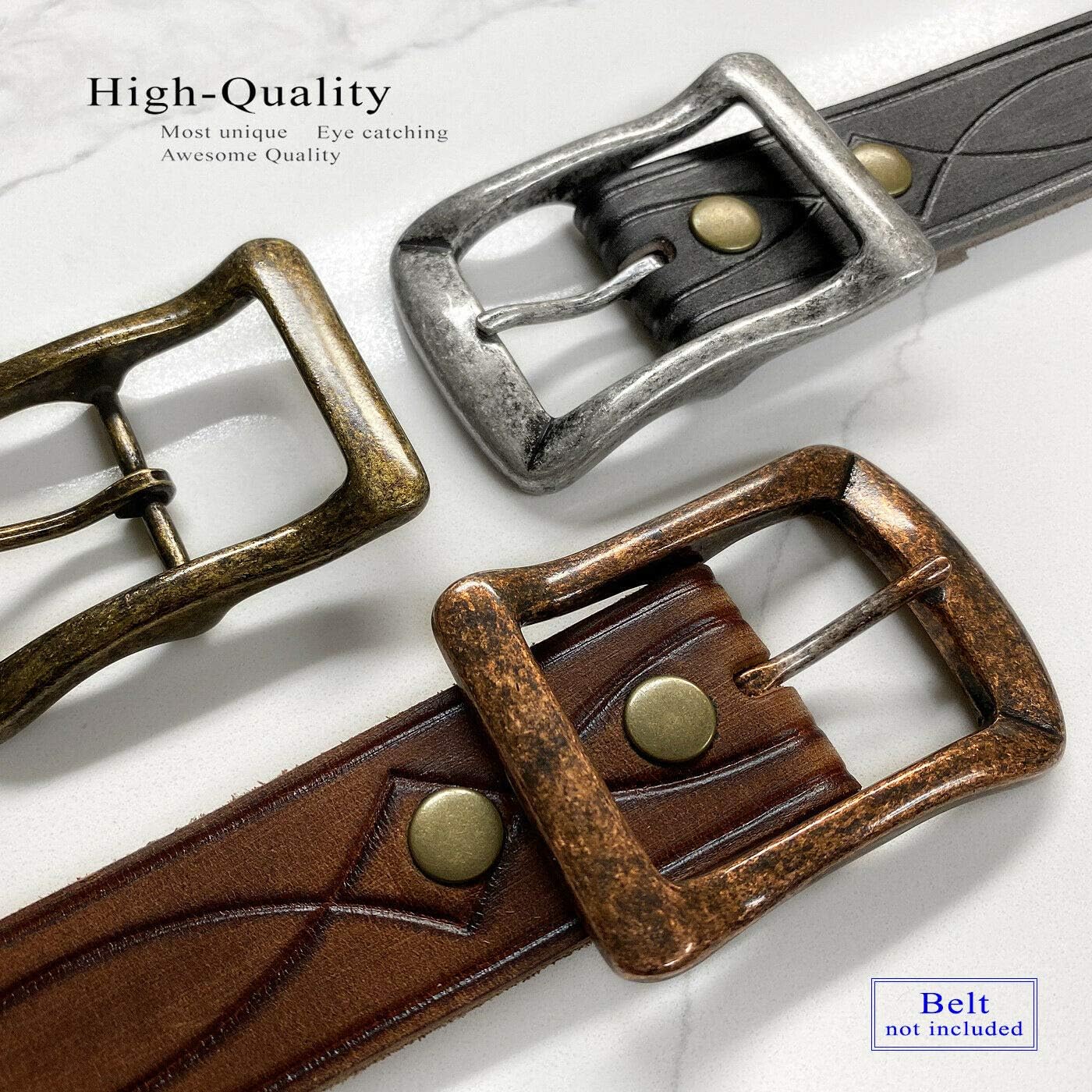 Replacement Belt Buckle fits 1-1/2"(38mm) wide Belt Strap - Multi-Style Options - Image 4