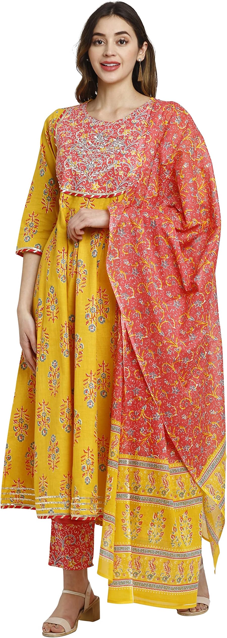 Rajnandini Women Cotton Kurta Set