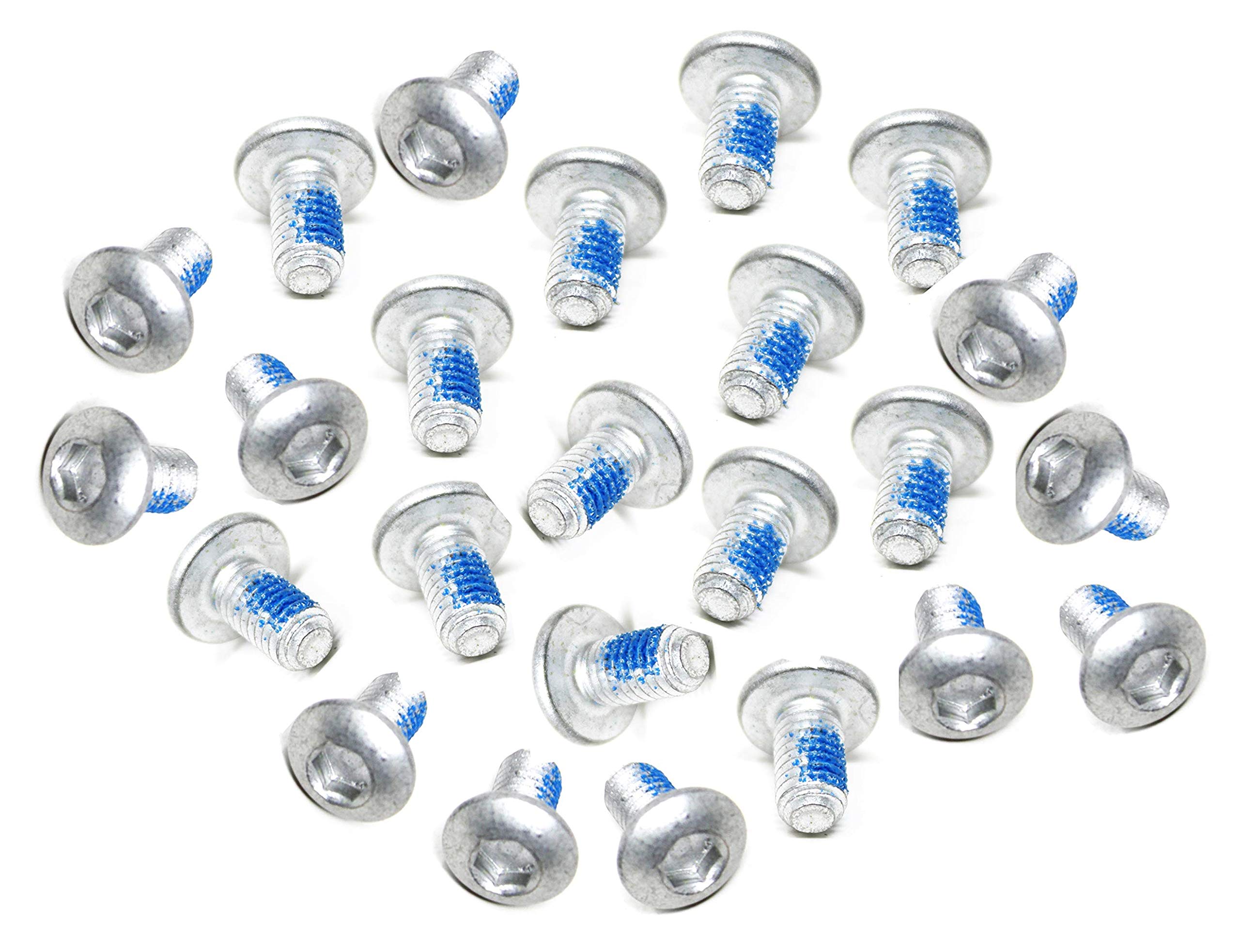 Bridge2shopping MTB Bike Bicycle M5x10mm Disc Brake Rotor Bolts, Silver Pack 24-picture-31