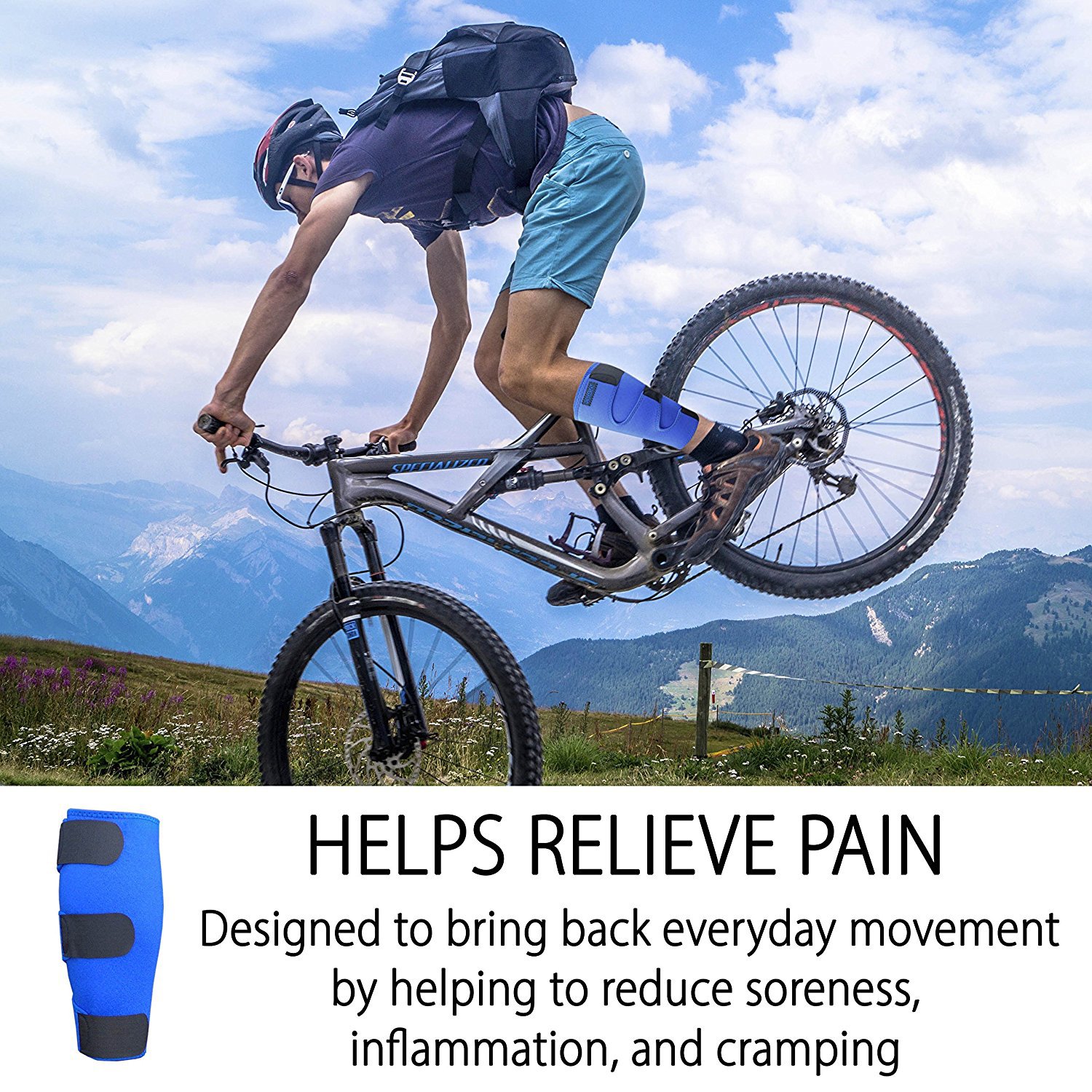 ROXOFIT Calf Brace for Torn Calf Muscle and Shin Splint Pain Relief - Adjustable Neoprene Compression Support Wrap for Men and Women - Image 4