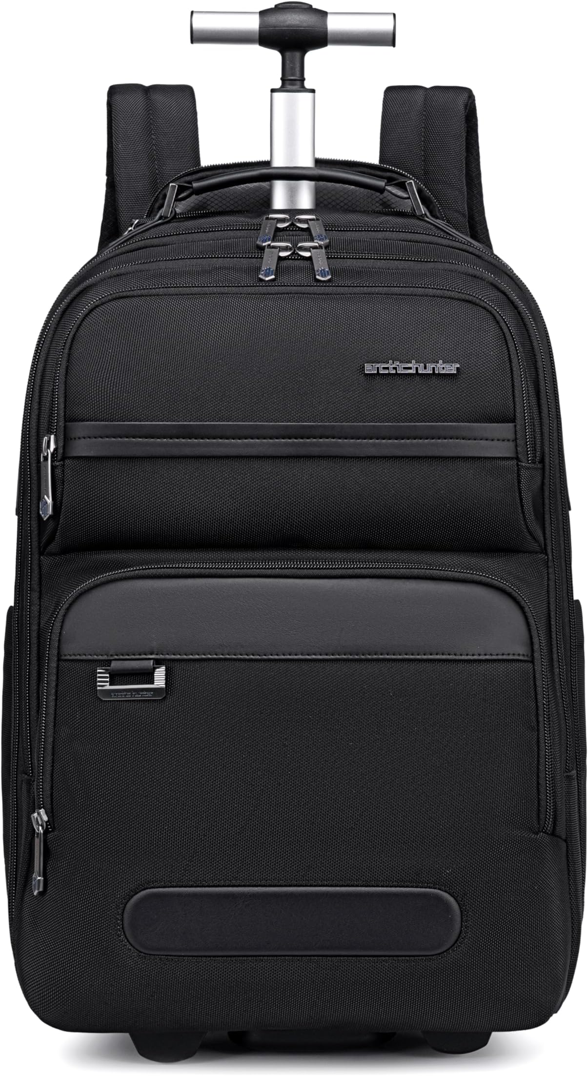 ah arctic hunter Professional Rolling Backpack, 19.5 Inch Water Resistant Backpack Trolley with 360° Degree Opening for Office Travel Business School, LG00656-1
