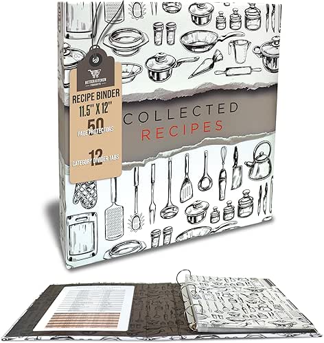 Better Kitchen Products Recipe Binder, Full Page 3 Ring Standard