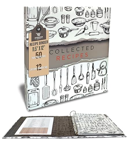 Better Kitchen Products Recipe Binder, Full Page 3 Ring Standard