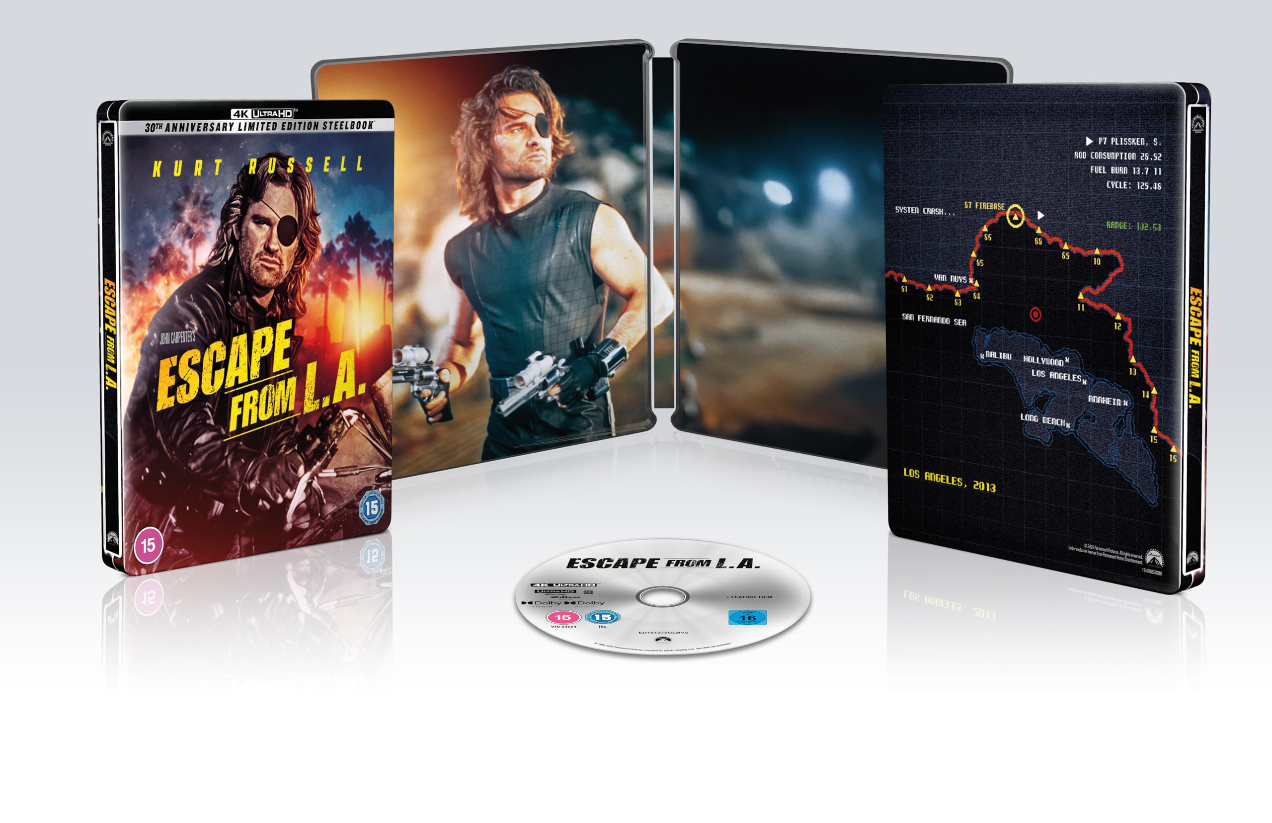 John Carpenter's Escape From L.A 4K UHD SteelBook [Blu-ray] [Region A]
