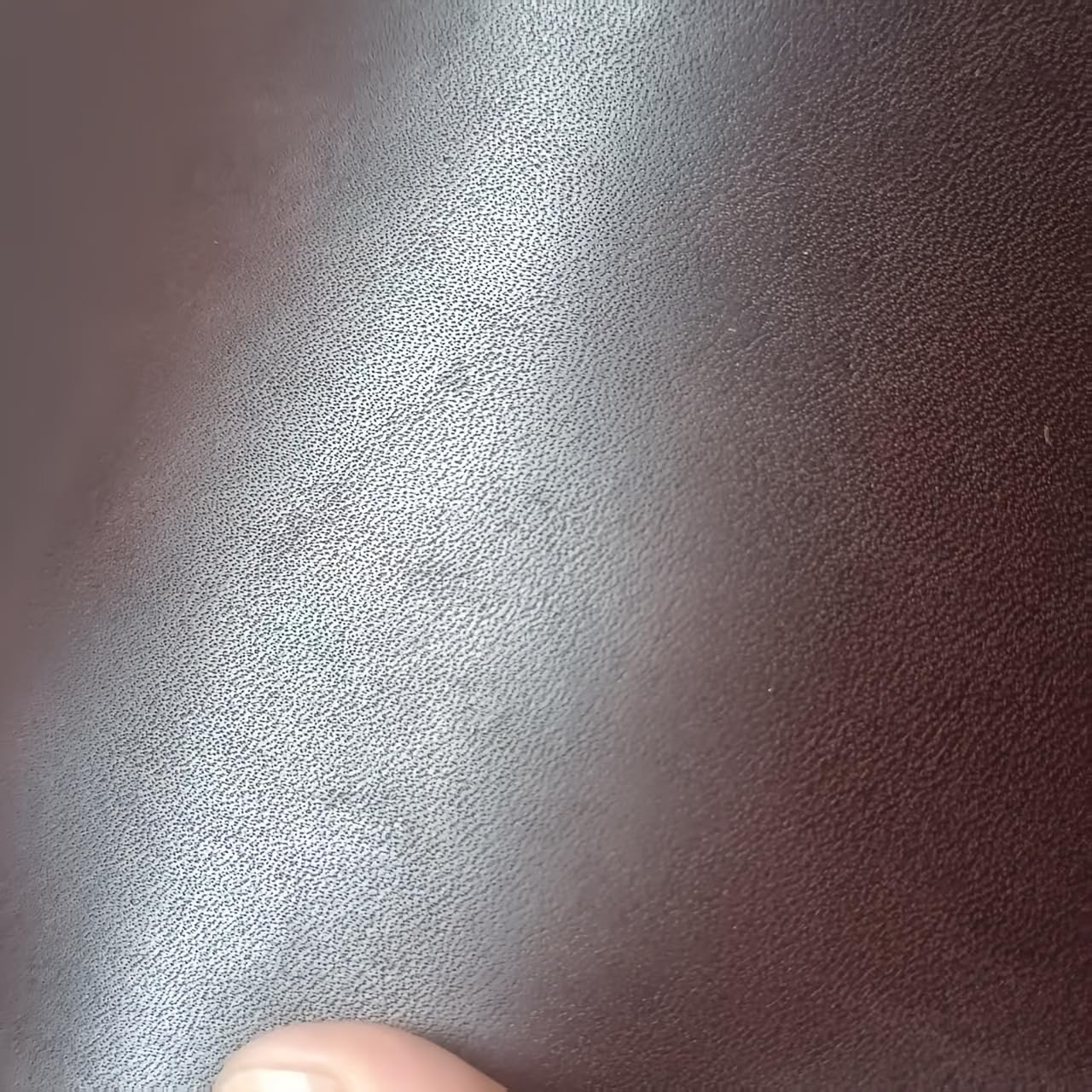 Premium Oil Wax Leather Material, Dark Brown Color Changing Genuine Leather (Oil Wax Brown 12 x 12 suare inches)