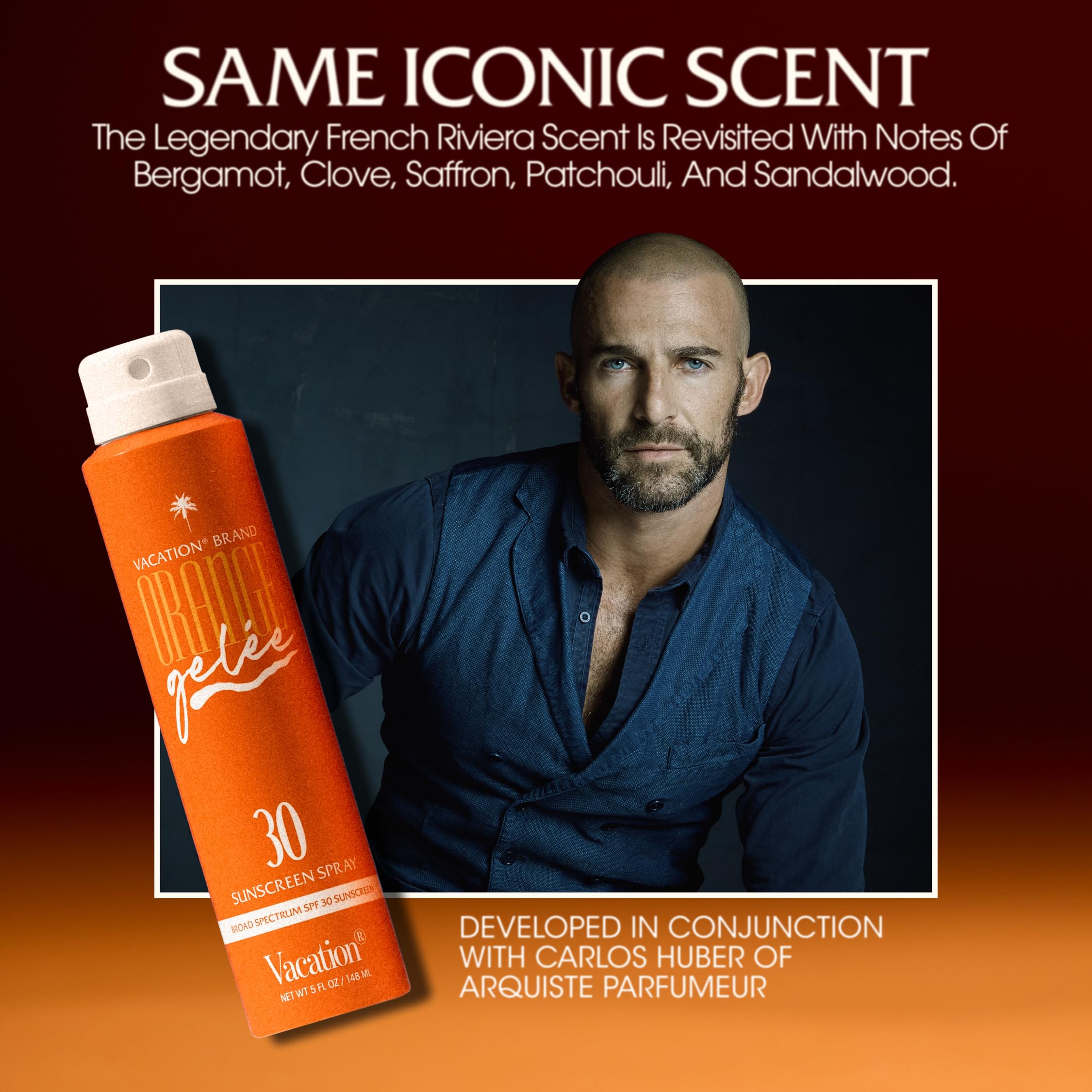 Vacation Orange Gelée SPF 30 Gel & Tube Key Bundle, Hydrating Balm-to-Oil Sunscreen, Mineral-Oil Free, Water-Resistant, Travel Size, 3.12 Oz.