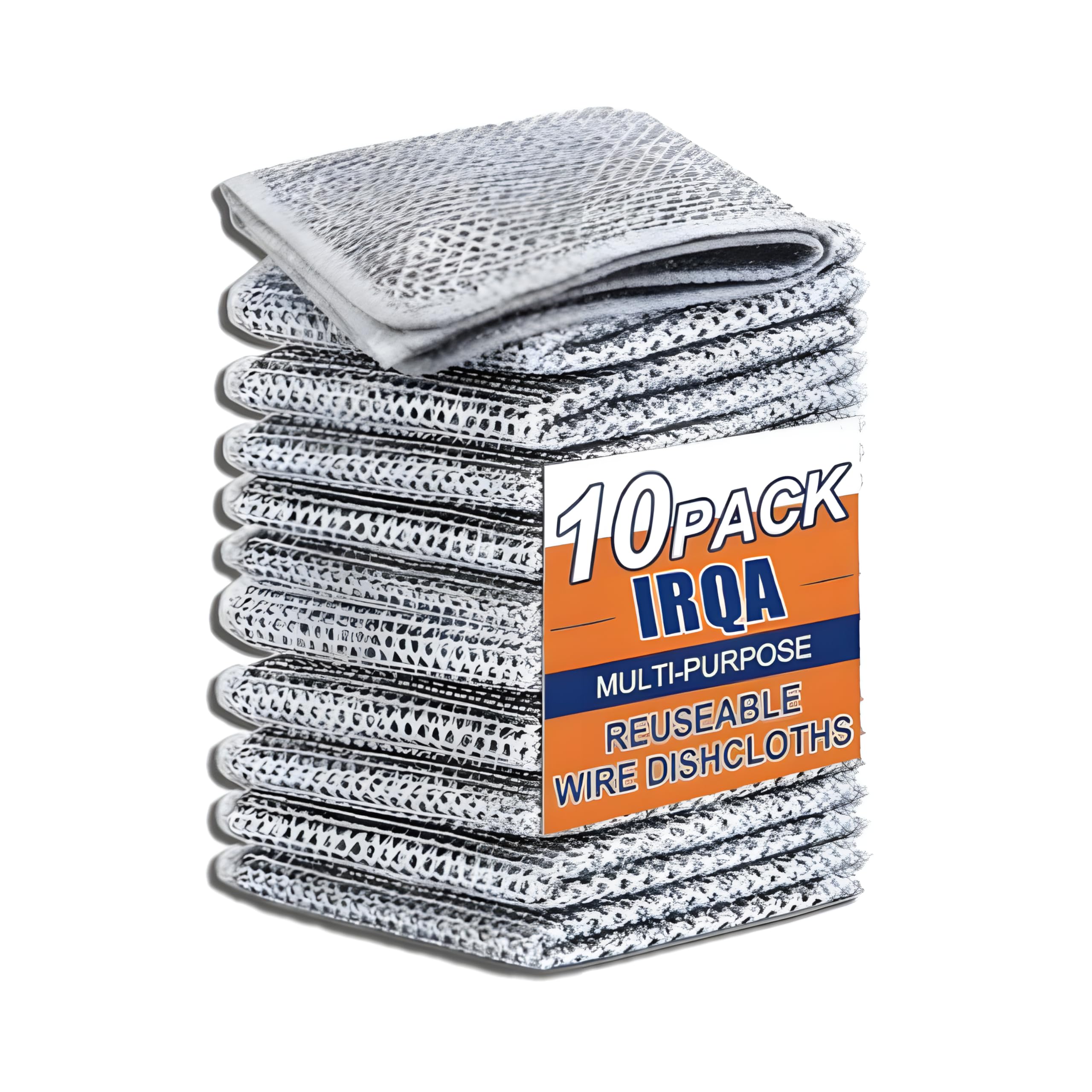 Steel bartan cleaner Scrubber for Utensils 10 Pack, Steel Wire Non Scratch Dish wash Cloth, Utensil Cleaner Scrub for Kitchen dishwashing, Washing bartan, Multipurpose dishwash Cleaning Rags (B0D9V1TR9Z) Amazon Price History, Amazon Price Tracker