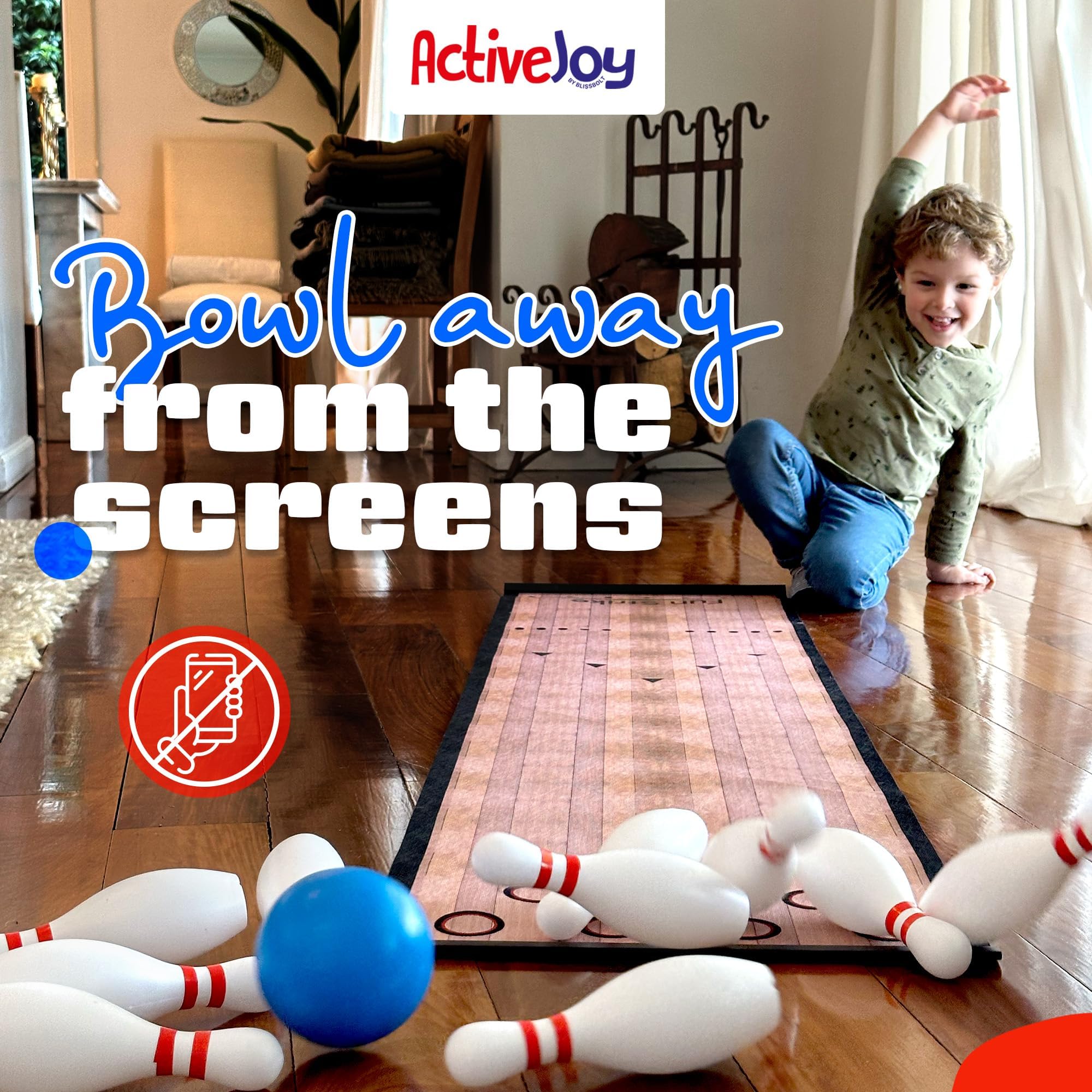 Amazon.co.jp: ActiveJoy - ミニキッズボウリングセット - 屋内の子供