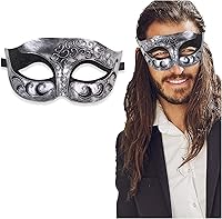 Vista 64 de Máscara de mascarada para hombre, máscara de aspecto antiguo para Halloween, fiesta veneciana, fiesta de máscaras y baile de máscaras