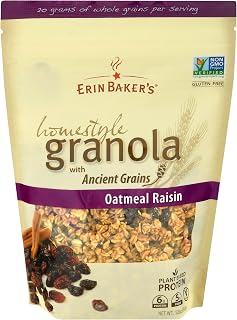Erin Baker Granola Homestyle Oatmeal Raisin 12 oz (Pack of 6)