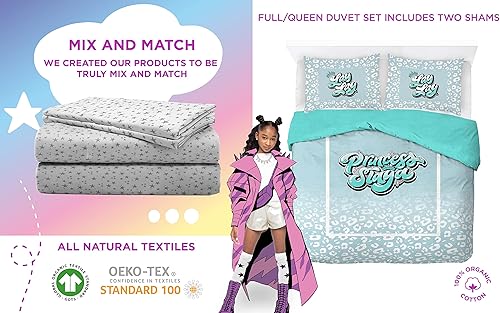 Miniatura 7 de Saturday Park That Girl Lay Lay Princess - Juego de funda de edredón y funda de almohada de 3 piezas, 100% algodón orgánico, certificado GOTS y