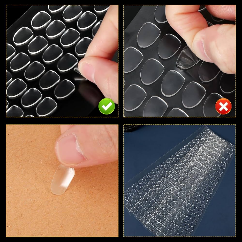 280 Pcs Double Sided Dot Stickers Clear Sticky Tack Removable Round Putty Adhesive Dots Poster Putty Sticky Dots For Decoration I2872605273