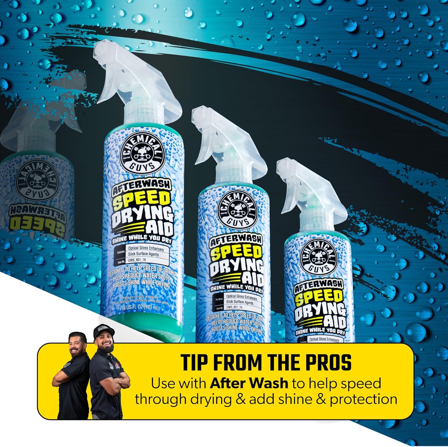 Chemical Guys After Wash Sprayable Gloss Boosting Car Wash Drying Aid - 16 oz Car Detailing Spray Helps Reduce Water Spots, Adds Shine, and Speeds Drying for Trucks, and Motorcycles - Image 8