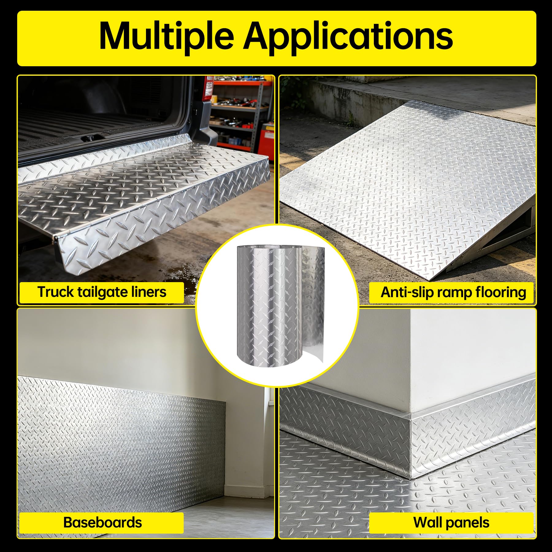 Diamond Plate Aluminum Sheet - RV, Truck & Boat -5
