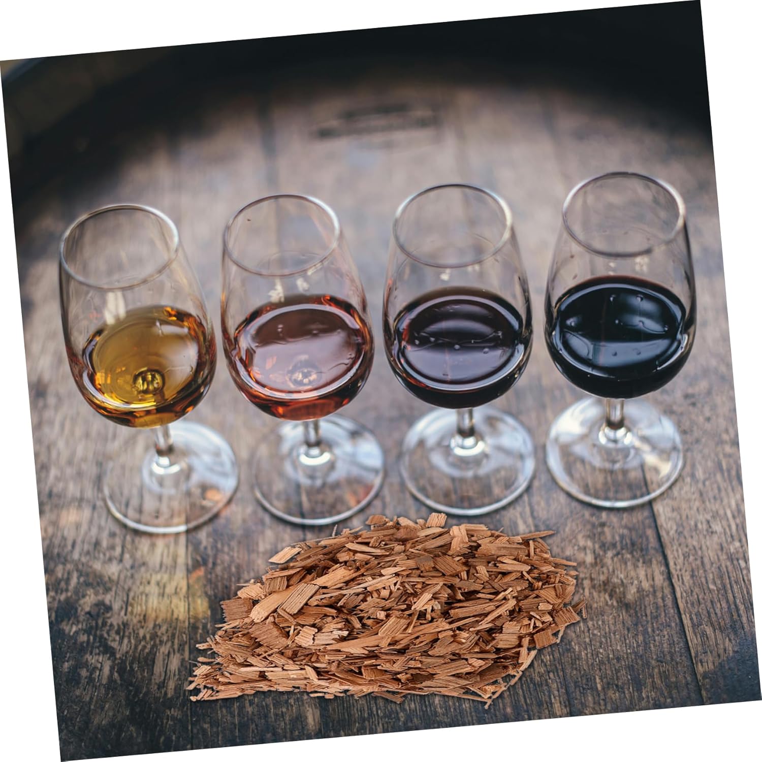1pack Oak Chips for Wine Making Natural Flavoring for Home Brewing for Wine Brandy and Spirits Convenient Brewing Supplies