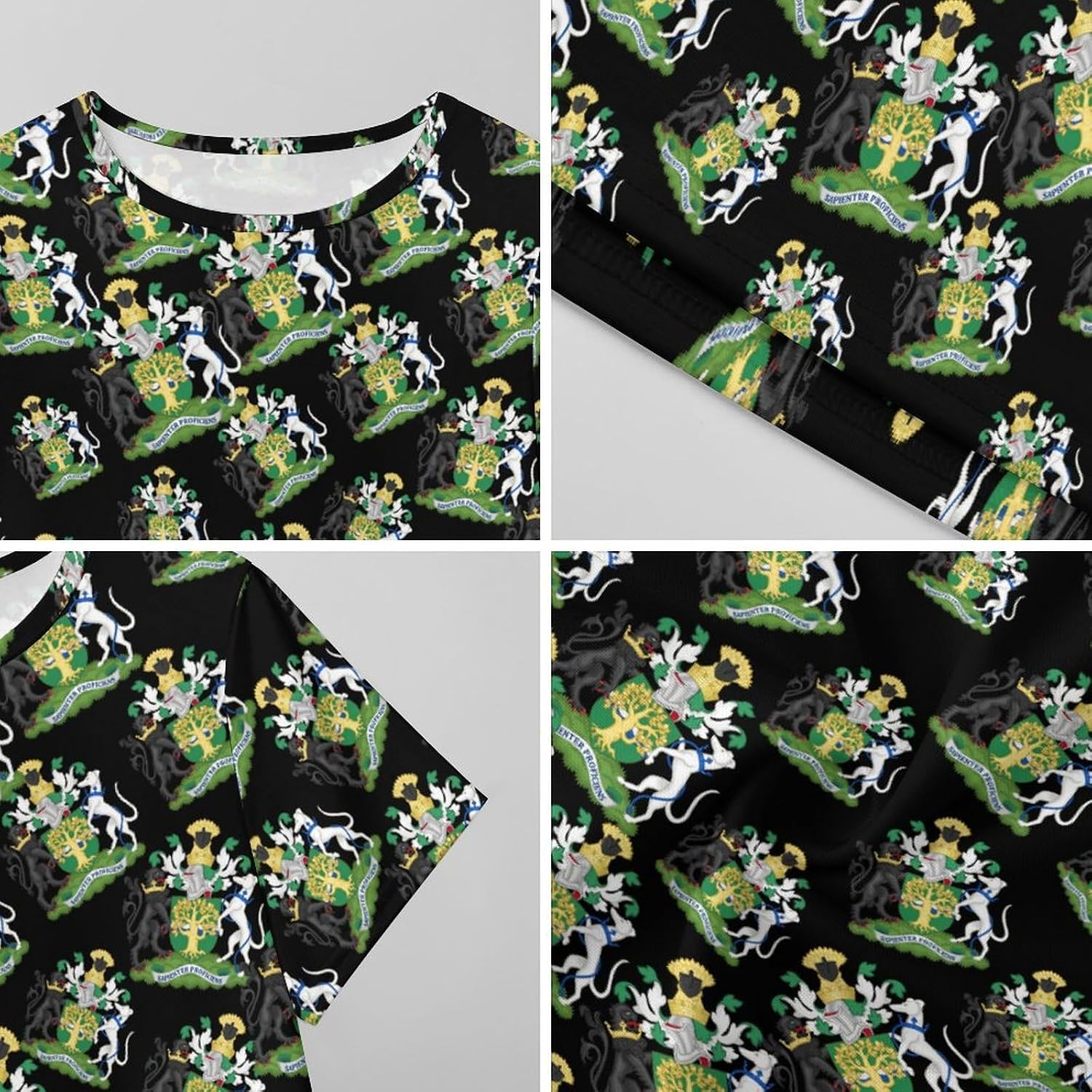 Arms of Nottinghamshire County Council Nightgowns for Women Short Sleeve Sleep Dress Casual Sleepshirt Night Gowns Pajamas