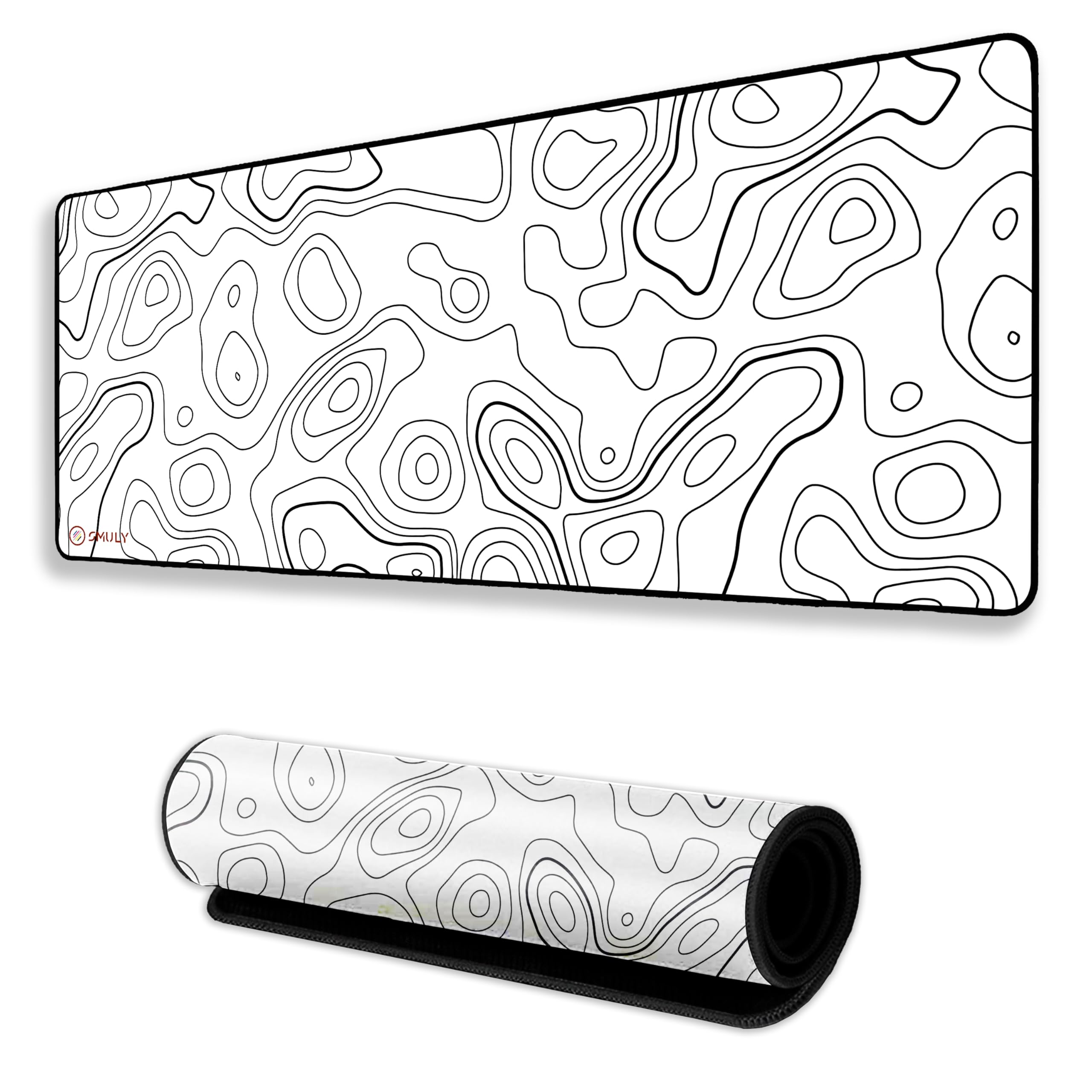 Akatsuki Inspired Anime Gaming Mouse Pad, Large Desk Mat 58.5 x 28 cm, Extended Washable Mousepad, Desk Pad, 2mm Thick Non-Slip Rubber Base, Stitched Edges, Smooth Surface (Multicolour) — Amazon image 7