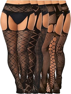 garter belt dance Garter Belt Design Fishnet Stockings & Lace Up Backseam main image 1
