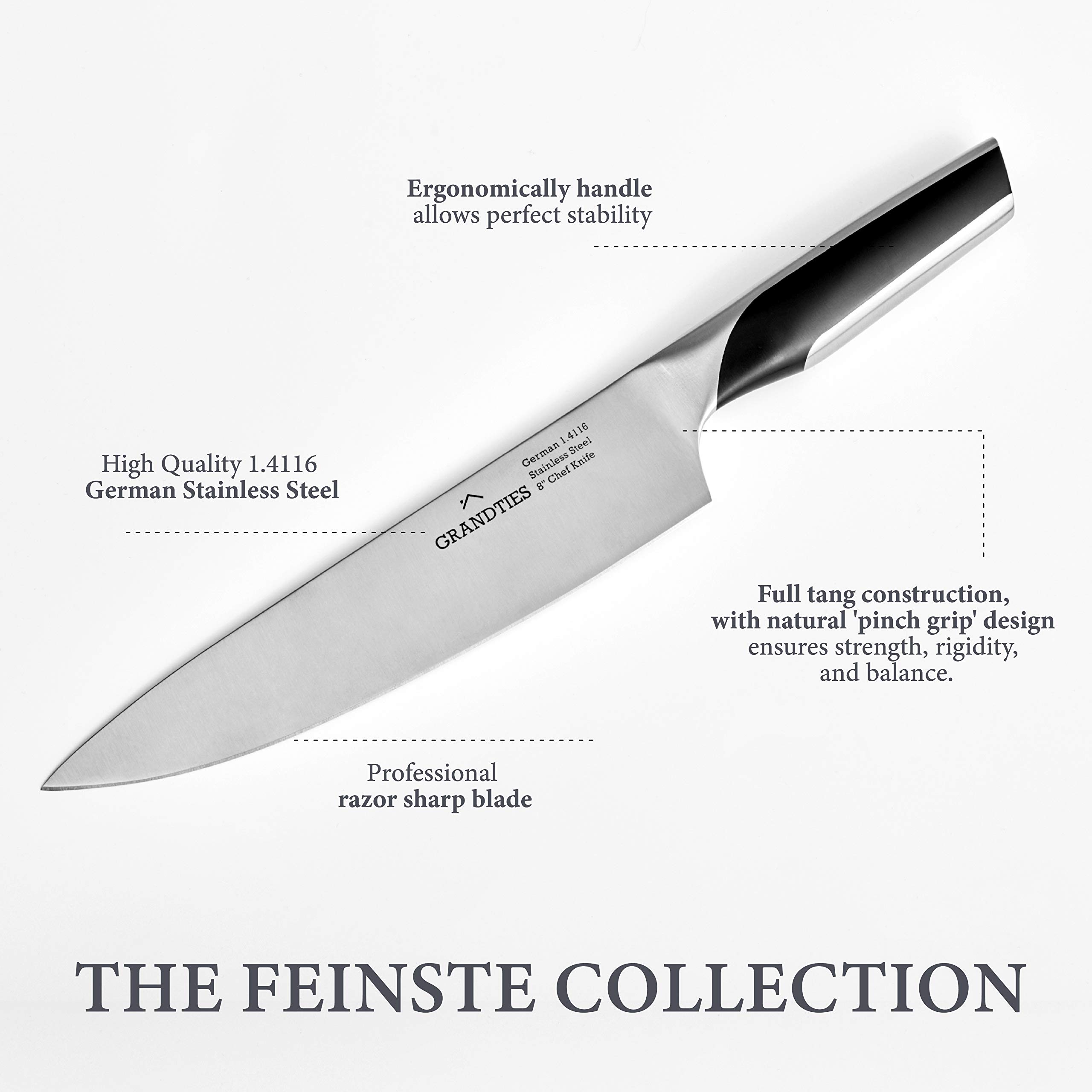 Amazon | GrandTies Feinste 高炭素 ドイツステンレススチール