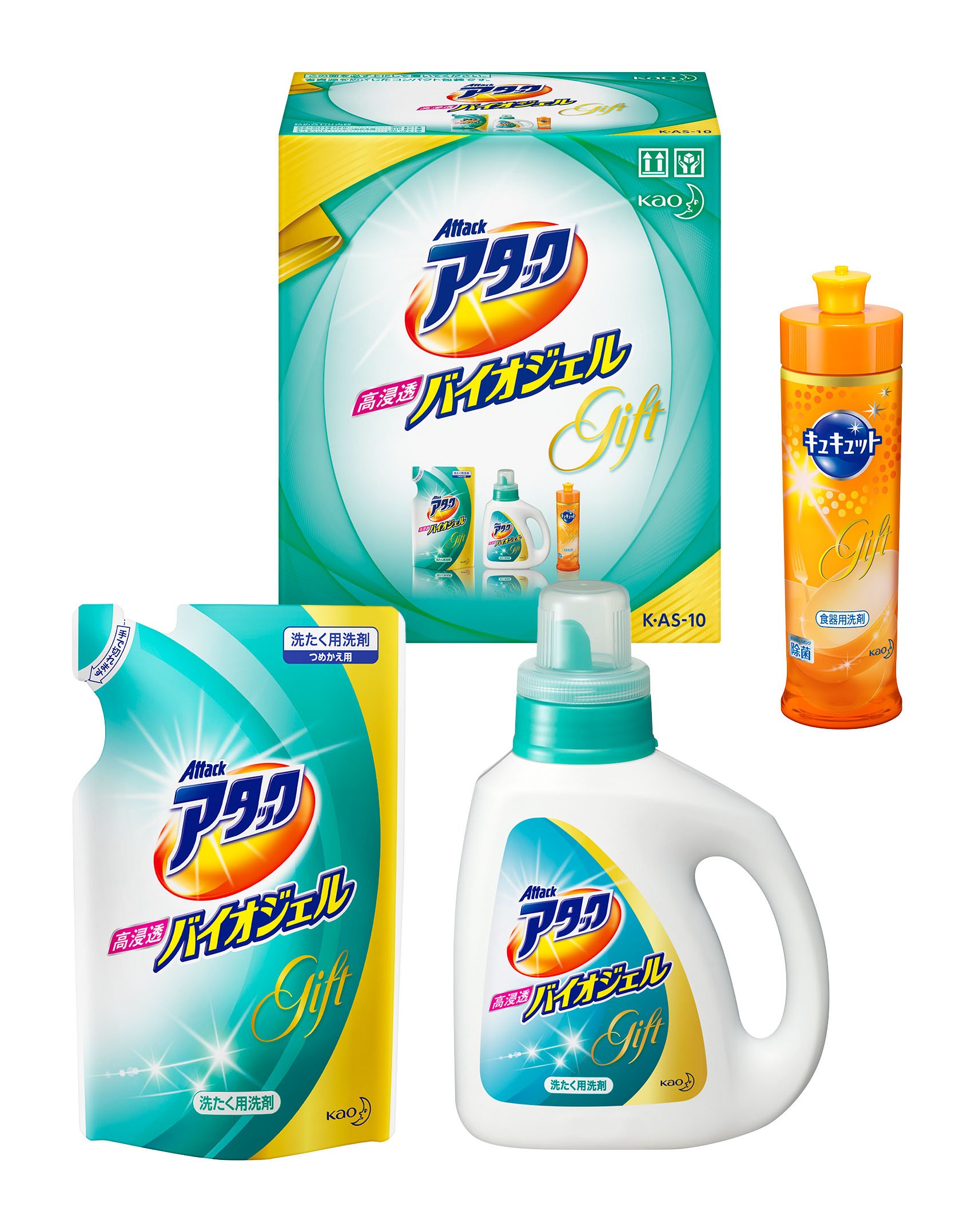 Amazon | 【洗剤ギフト】アタック 高浸透バイオジェル 本体 900g (1本