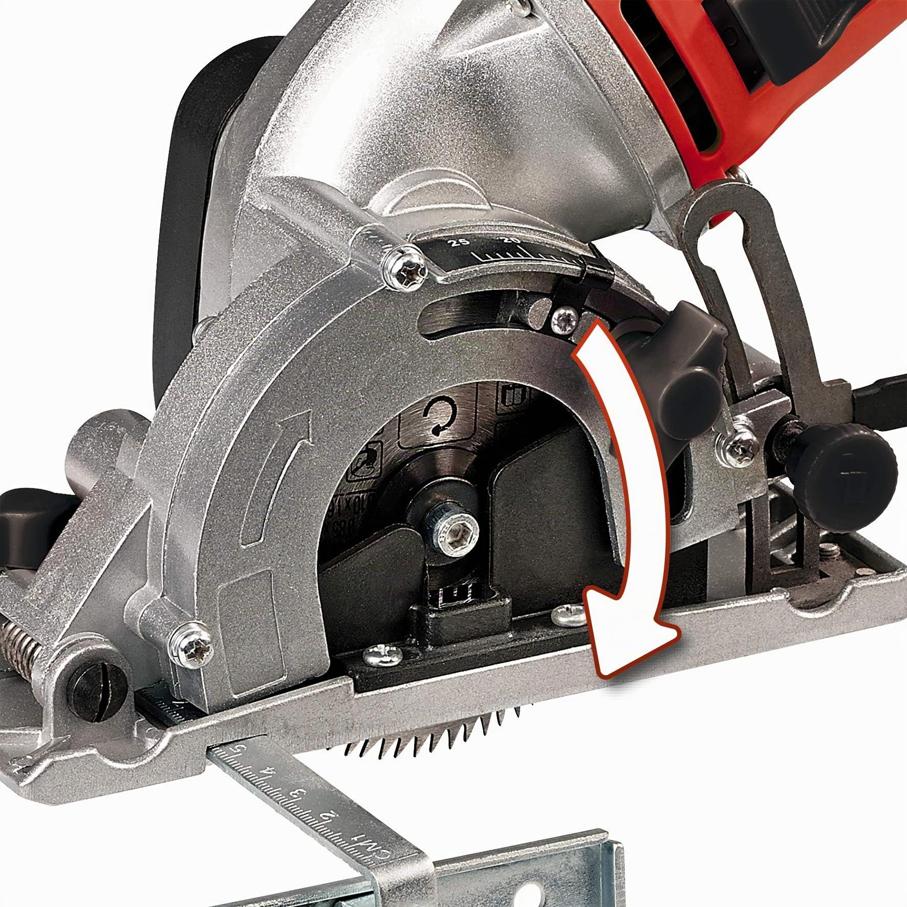 Einhell Juego de minisierras circulares TC-CS 860 (450 W, máx. 23 mm, hoja de sierra Ø 85 mm, adaptador de aspiración, tope paralelo, 2 hojas de sierra, 1 disco de corte de diamante, maletín)