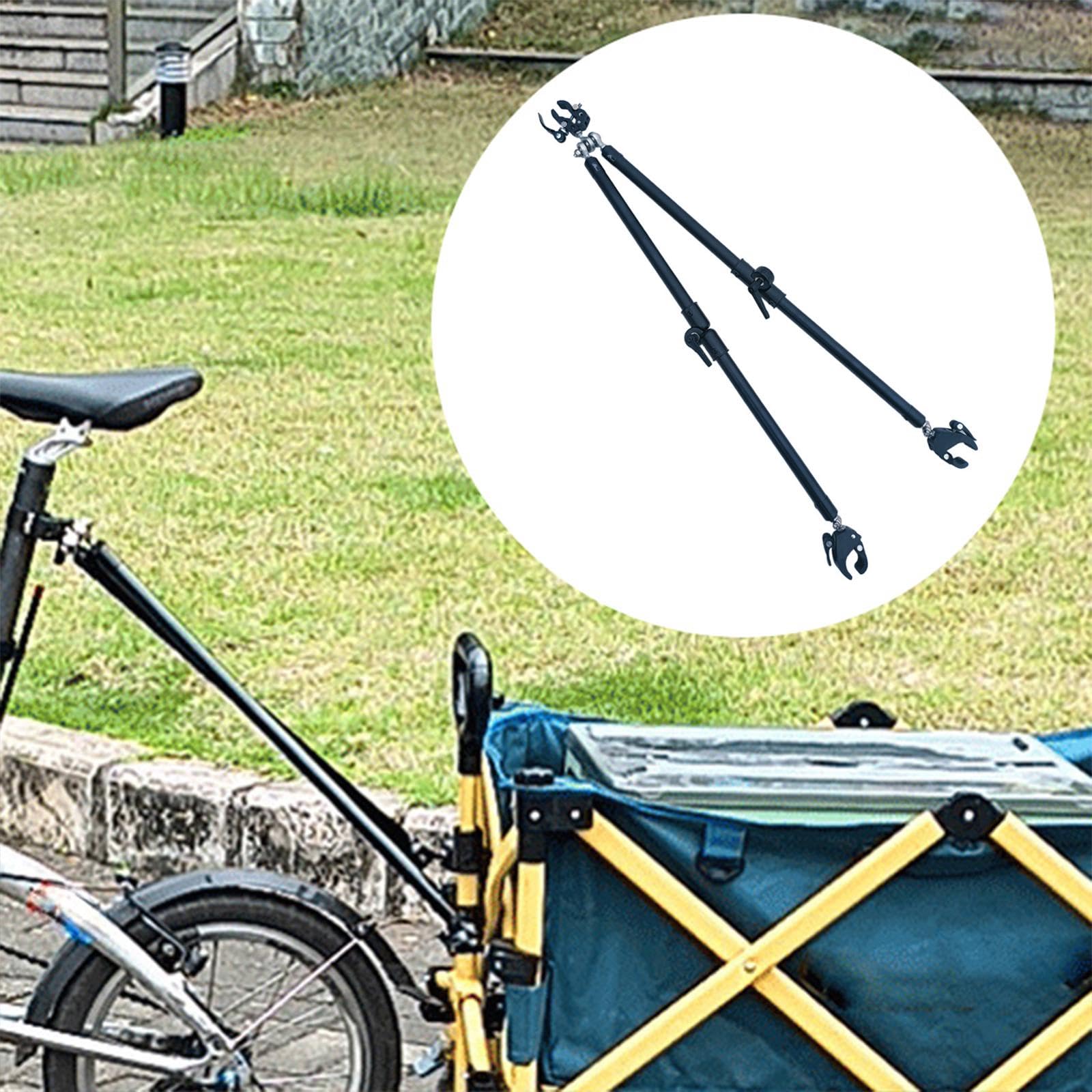 Homyl Fahrradanhänger Verbinder Aluminiumlegierung Zugstange Faltbar Kupplung mit Schnellverschluss für Fahrräder Scooter Motorrad Home Outdoor Urlaub