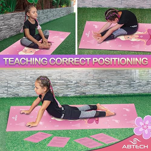 Miniatura 5 de Juego de esterillas de yoga para niños y niñas, muñeca, unicornio, sirena, panda, dinosaurio y bajo el agua, sin productos químicos, no tóxico,