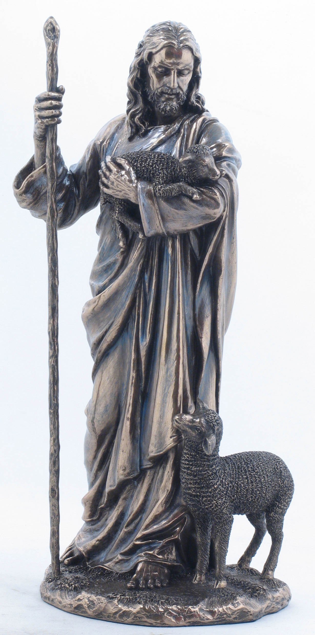 Jésus Le Berger statue 28,9 cm cadeau idéal pour baptême et communion