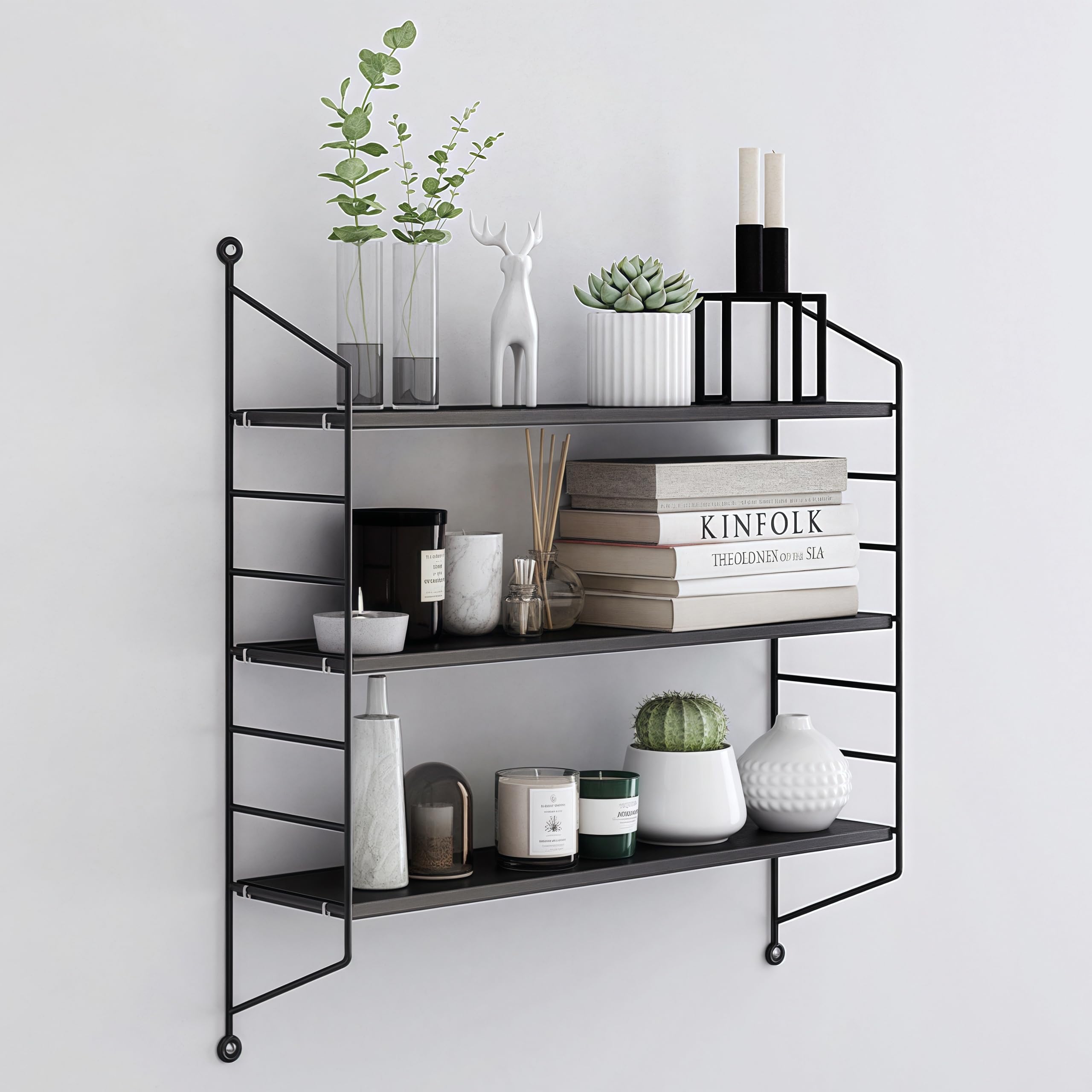 フランスアンティーク　ウォールシェルフ3段シェルフ 　棚　壁掛け棚 3段ウォールシェルフ.35 フランスアンティーク家具 壁面