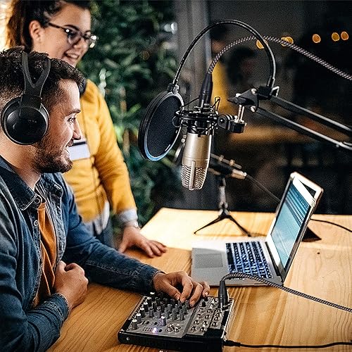 Miniatura 6 de XLR hembra a 14 TRS Cable de micrófono adaptador con mangas trenzadas de 10 pies