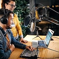 Vista 6 de Cables XLR de 1 pie, paquete de 2 cables de conexión cortos antienredos trenzados de 3 pines XLR macho a hembra para micrófono DJ