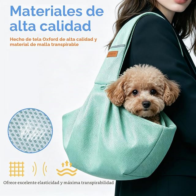 Foto 4 de 8 de Bolso para Perros Pequeños, Bandolera Bolso Perro Pequeño de Hombro Viaje para Mascotas